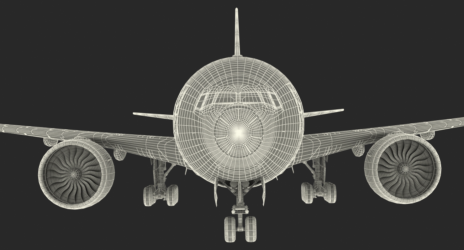 Boeing 777 200LR British Airways Rigged 3D model