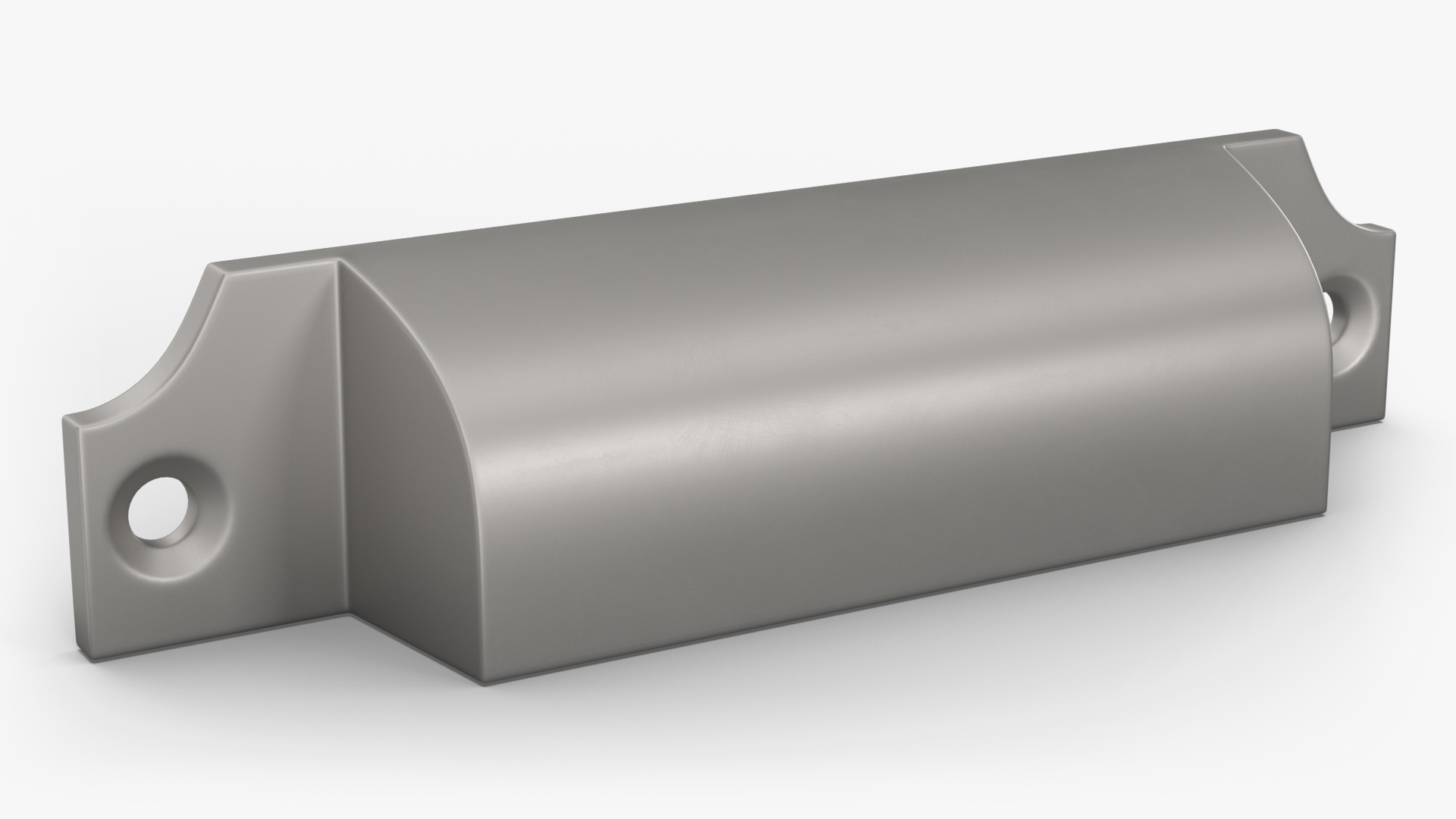 3D Kitchen Cabinet Handle Bin Pull Silver model