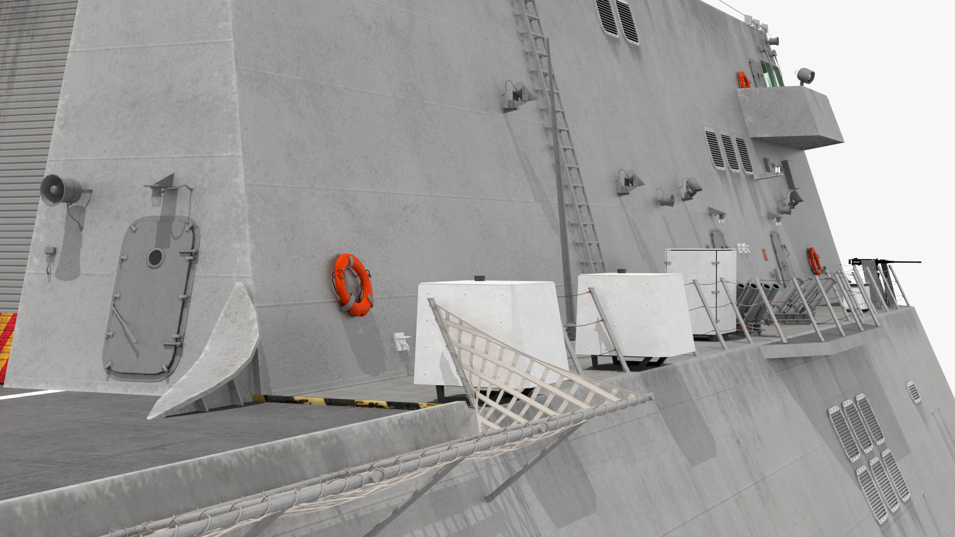 3D model USS Independence LCS 2 with Combat Helicopter