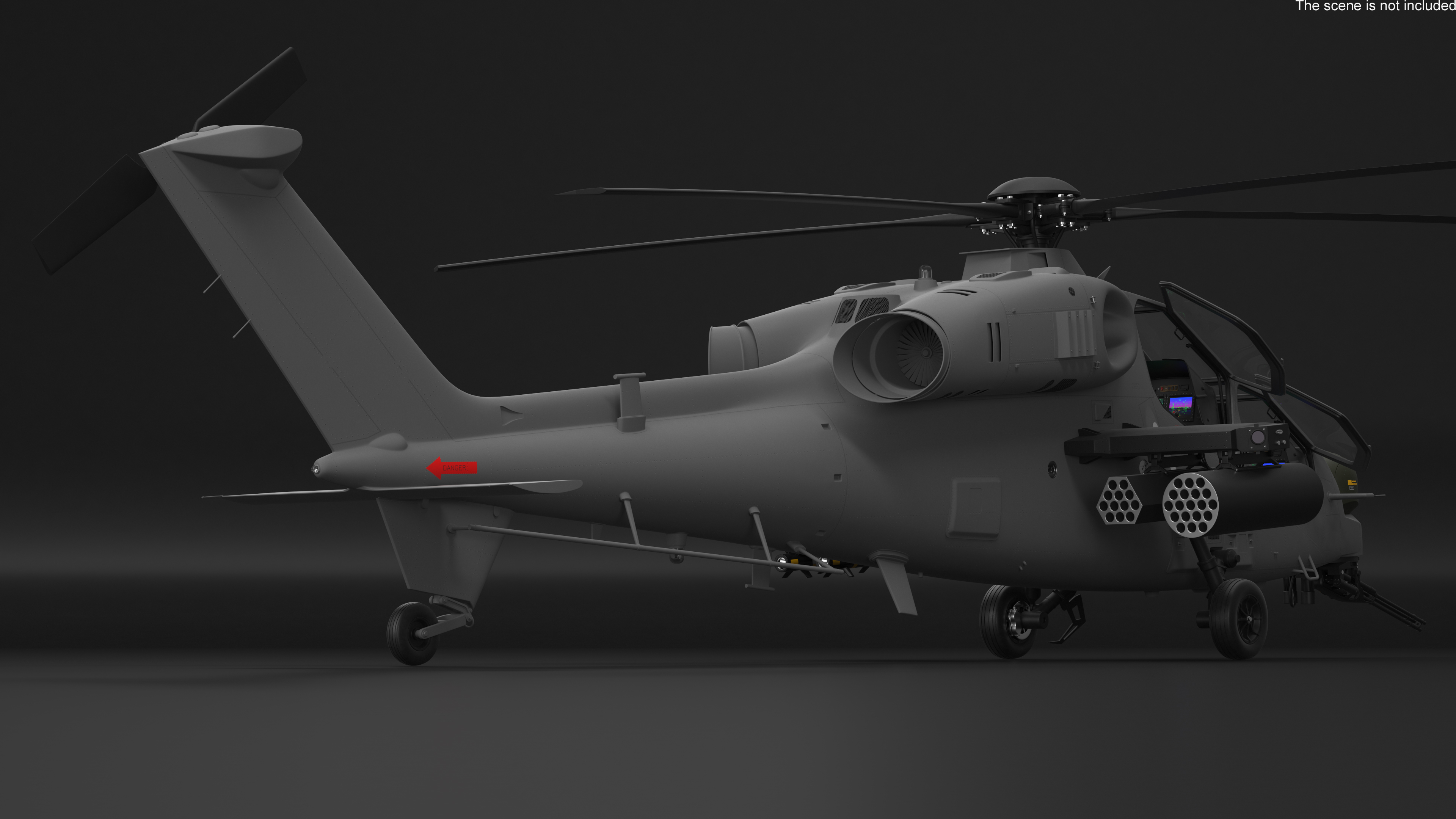 3D model USS Independence LCS 2 with Combat Helicopter
