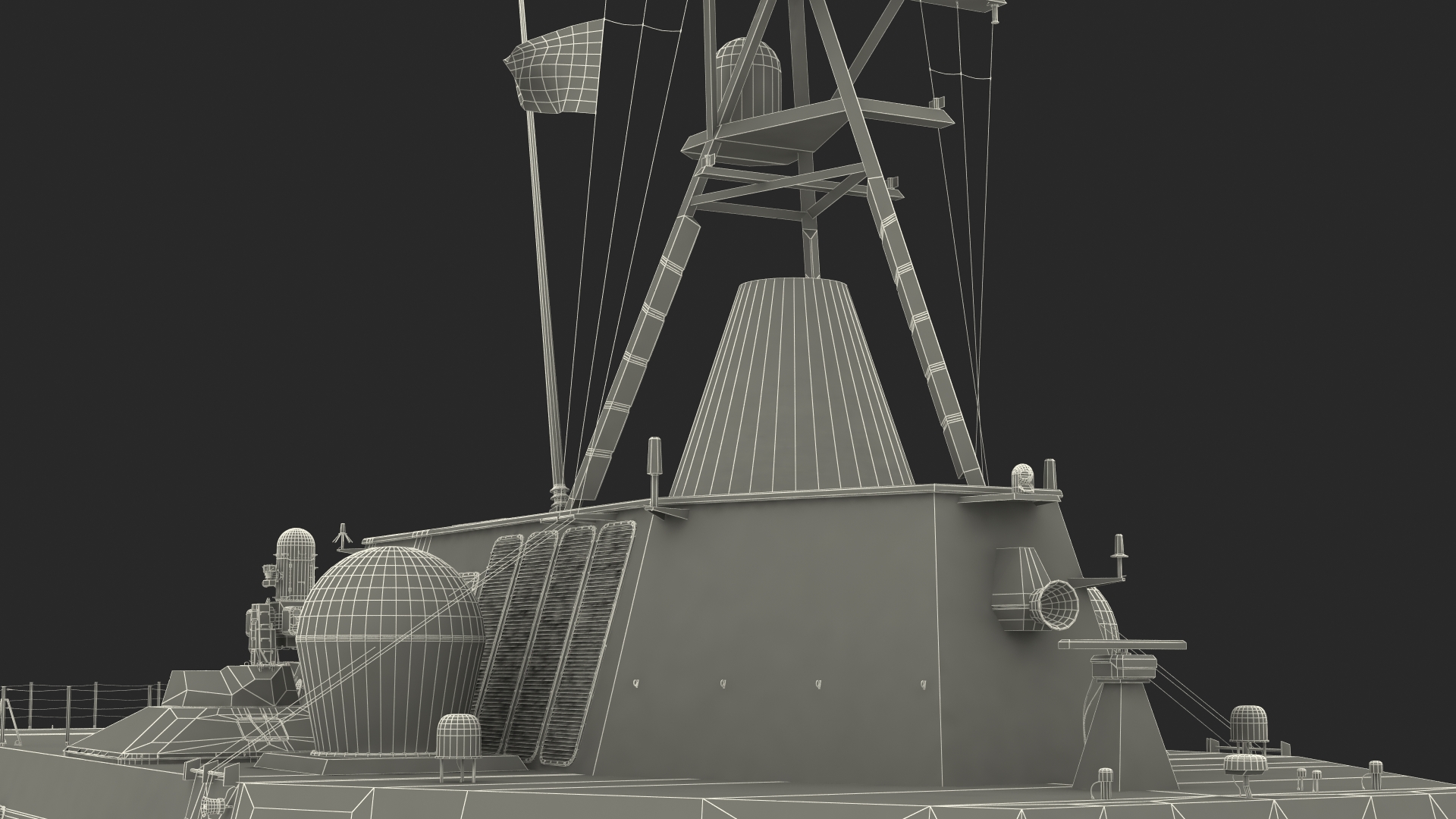 3D model USS Independence LCS 2 with Combat Helicopter