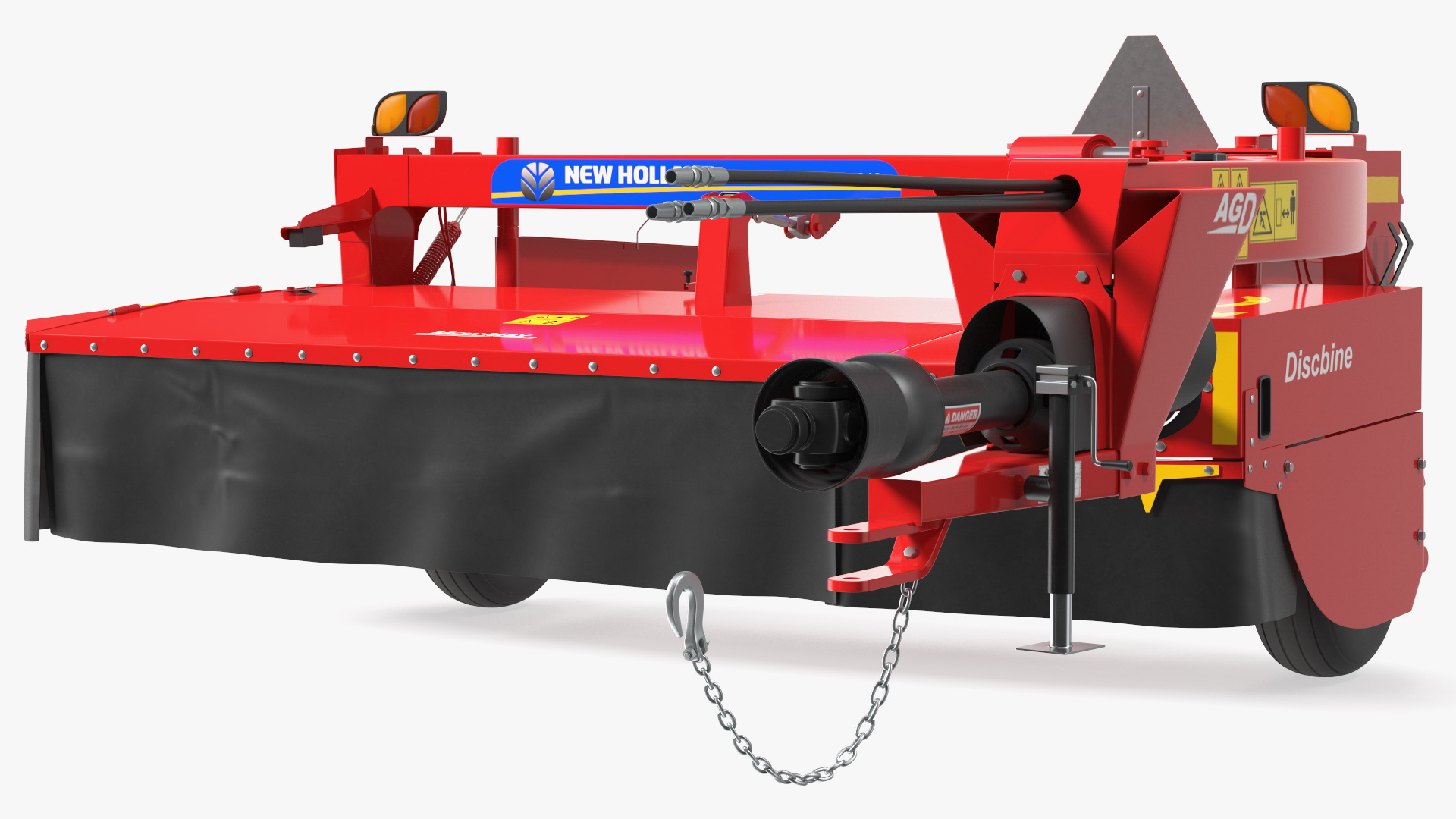 3D Discbine 210 Side Pull Disc Mower Conditioners Rigged model