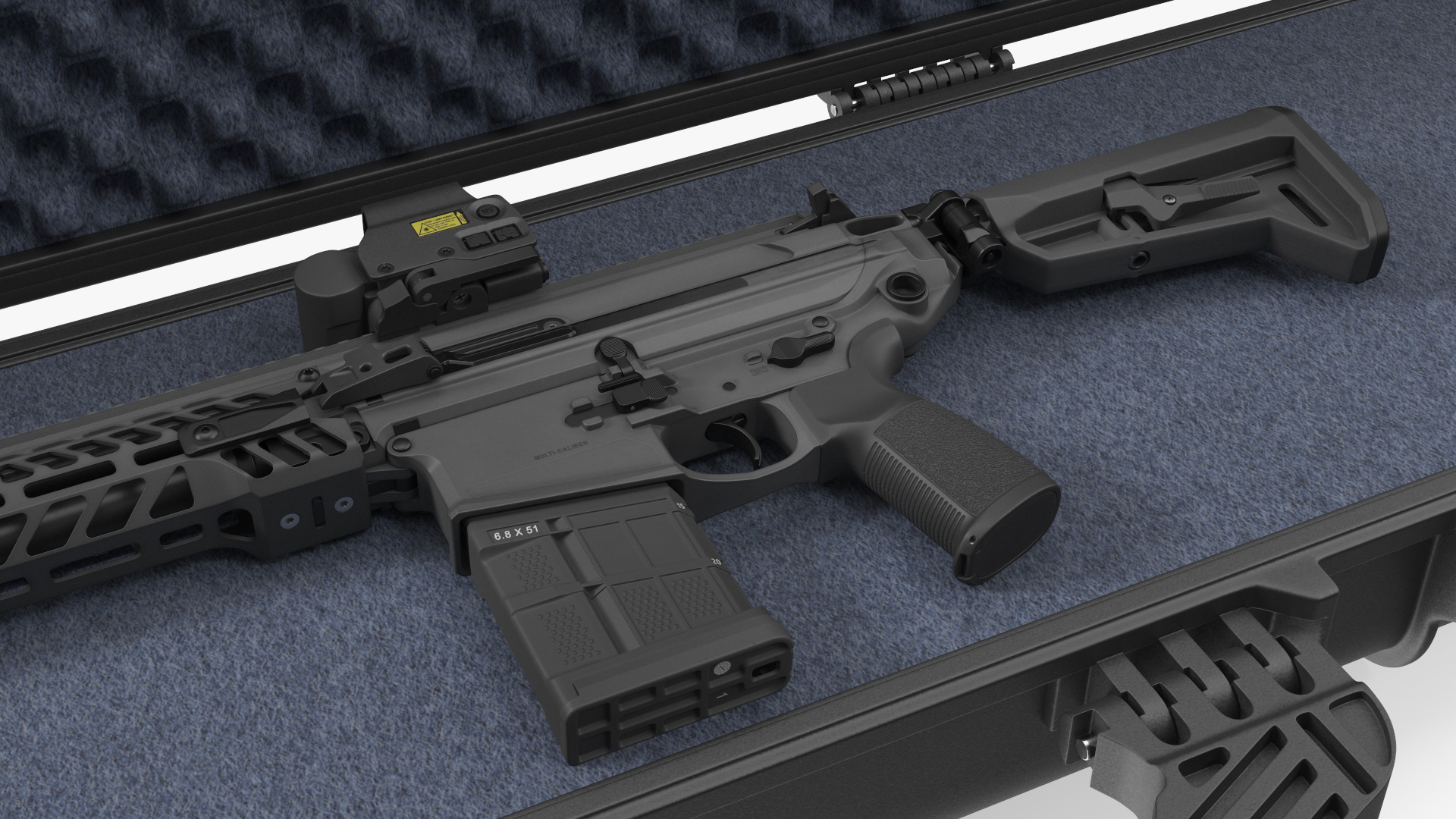 3D model Multi Caliber Assault Rifle in Case
