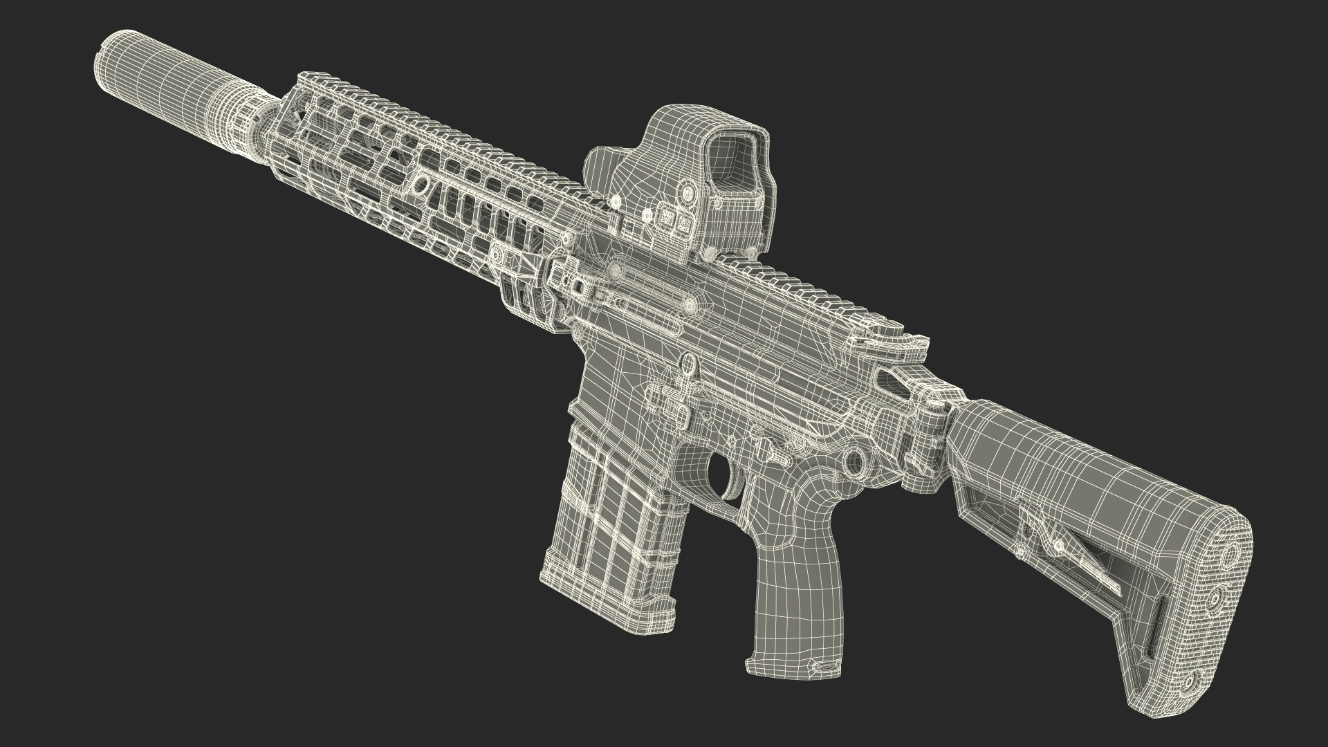 3D model Multi Caliber Assault Rifle in Case