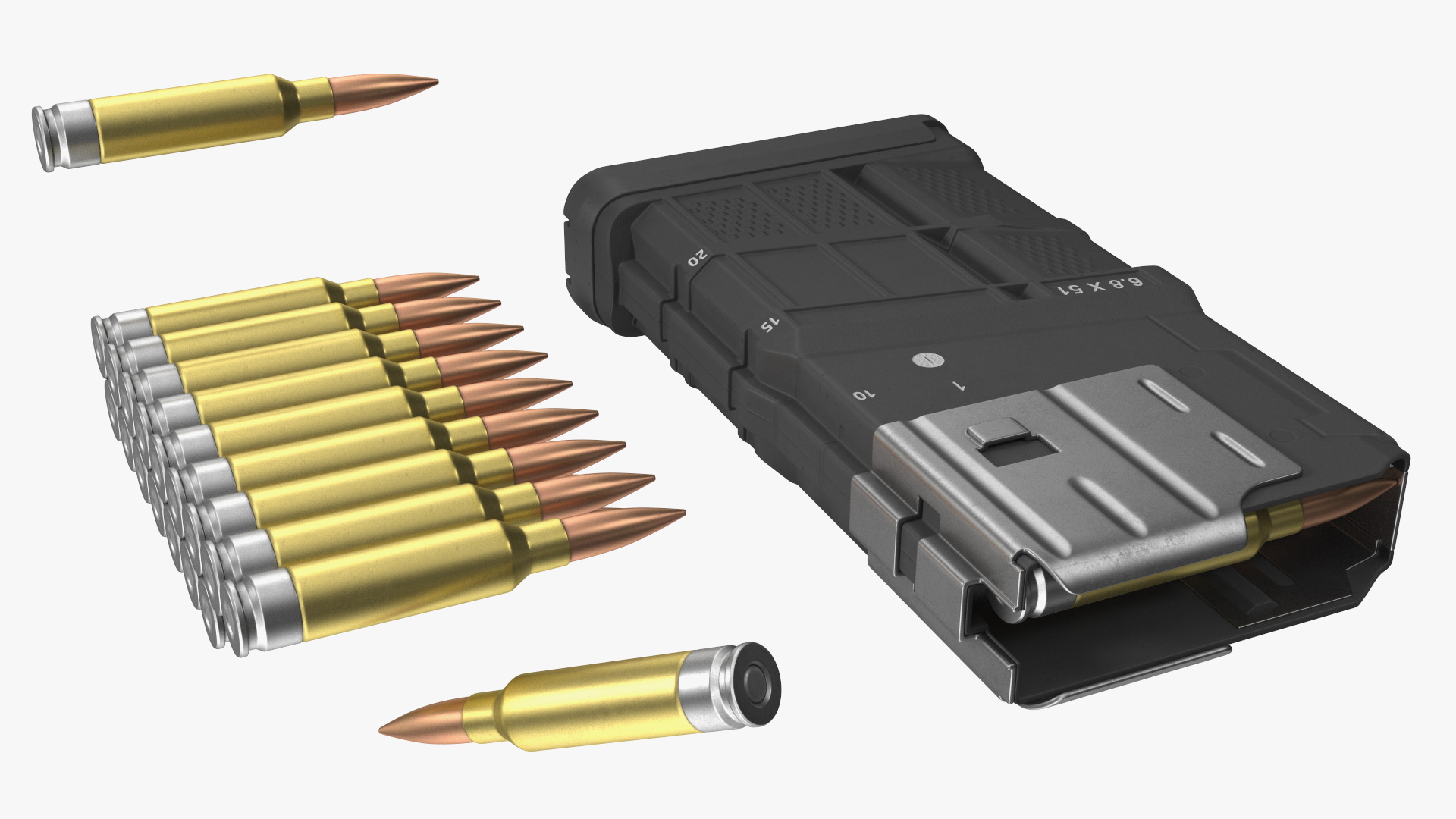 3D model Multi Caliber Assault Rifle in Case