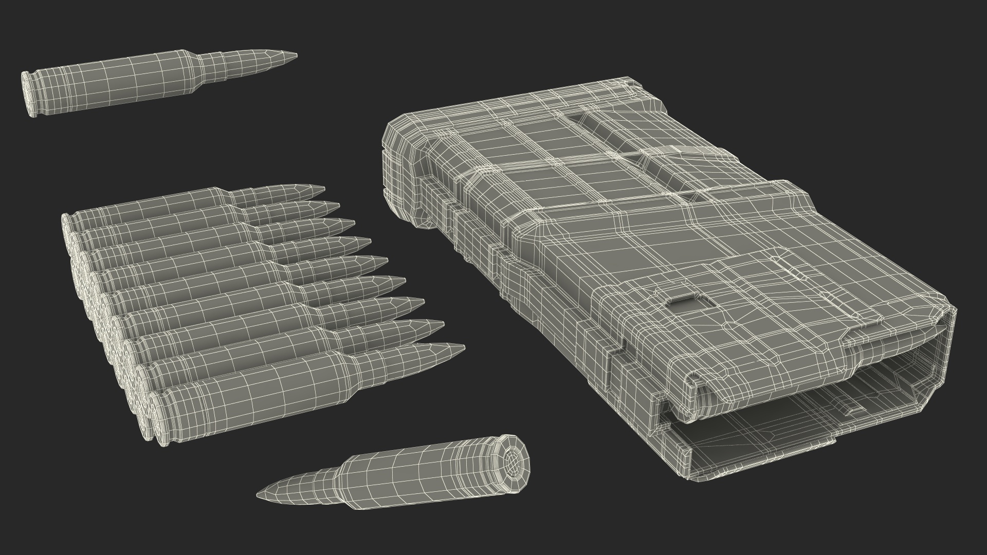3D model Multi Caliber Assault Rifle in Case