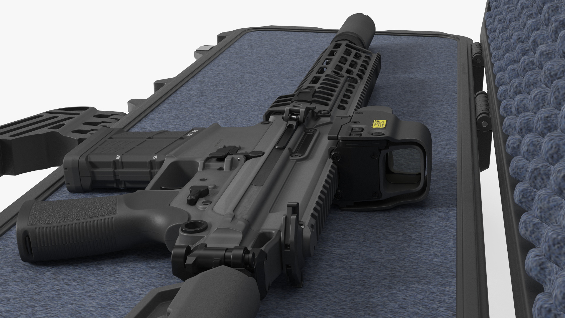 3D model Multi Caliber Assault Rifle in Case