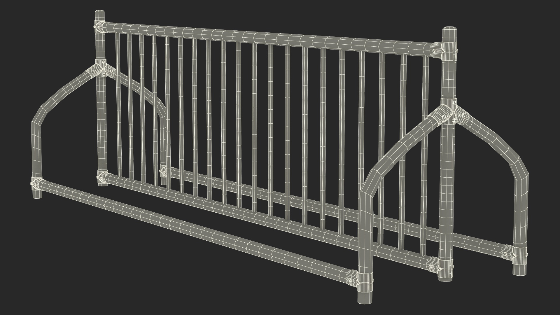 Double Sided Bike Rack 3D