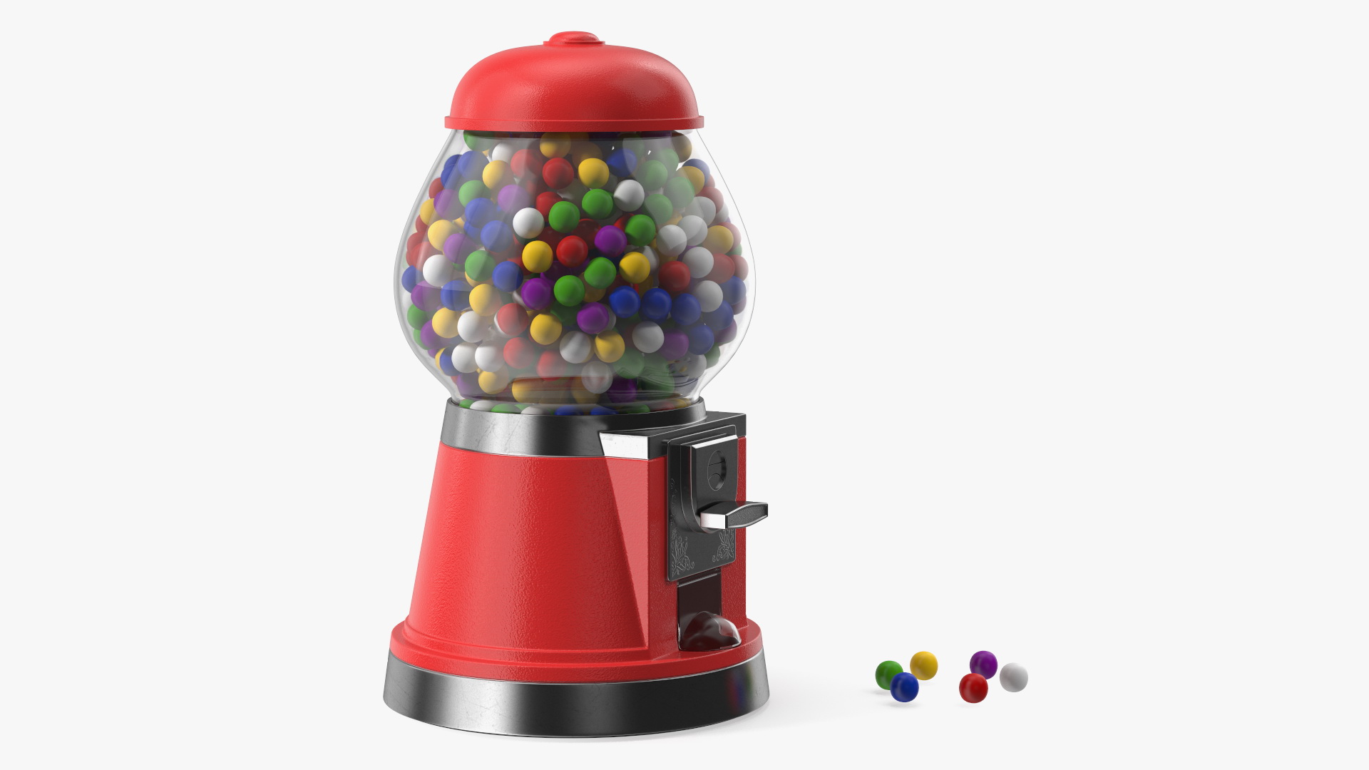 3D Vintage Gumball Machine model