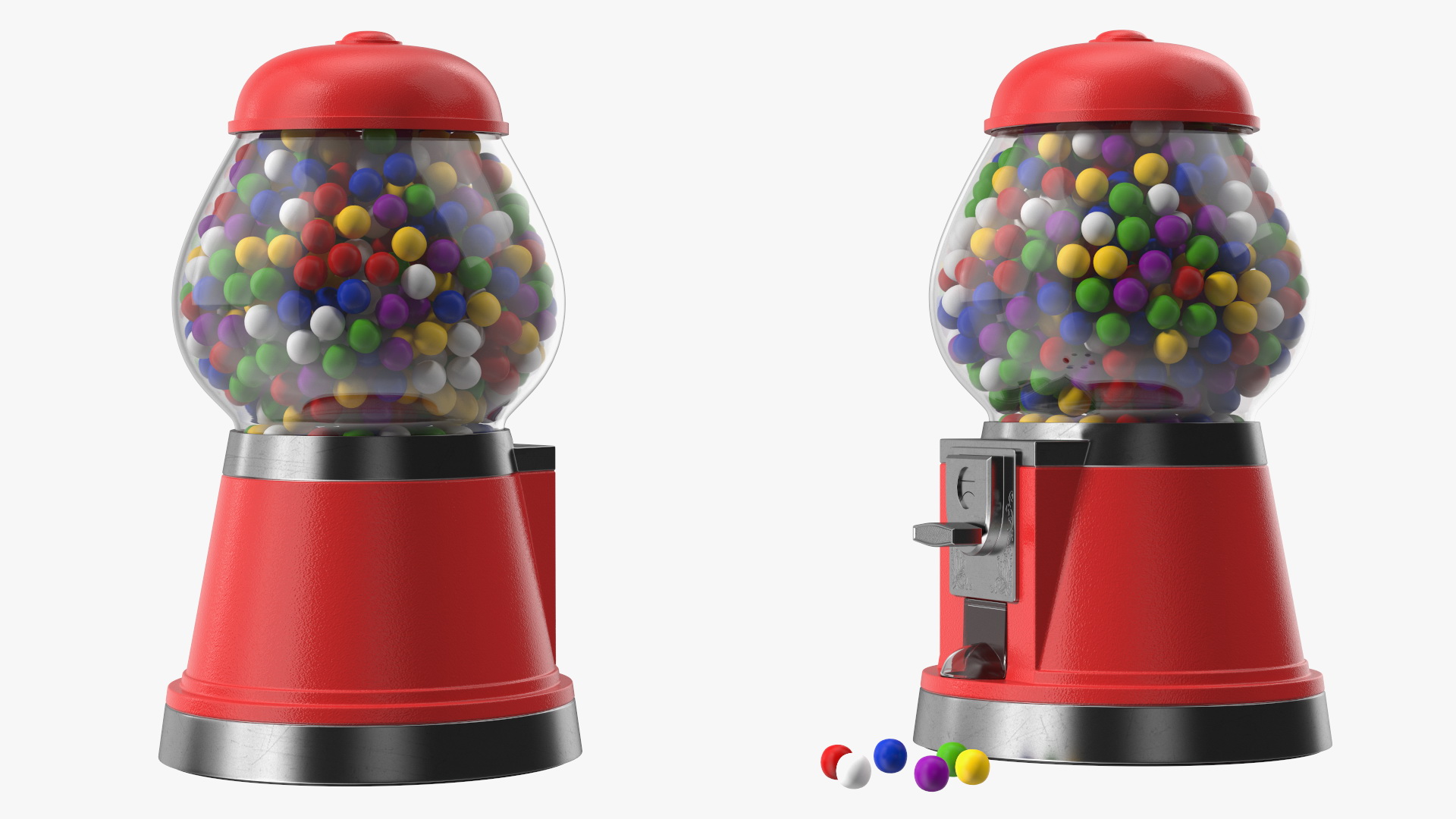 3D Vintage Gumball Machine model
