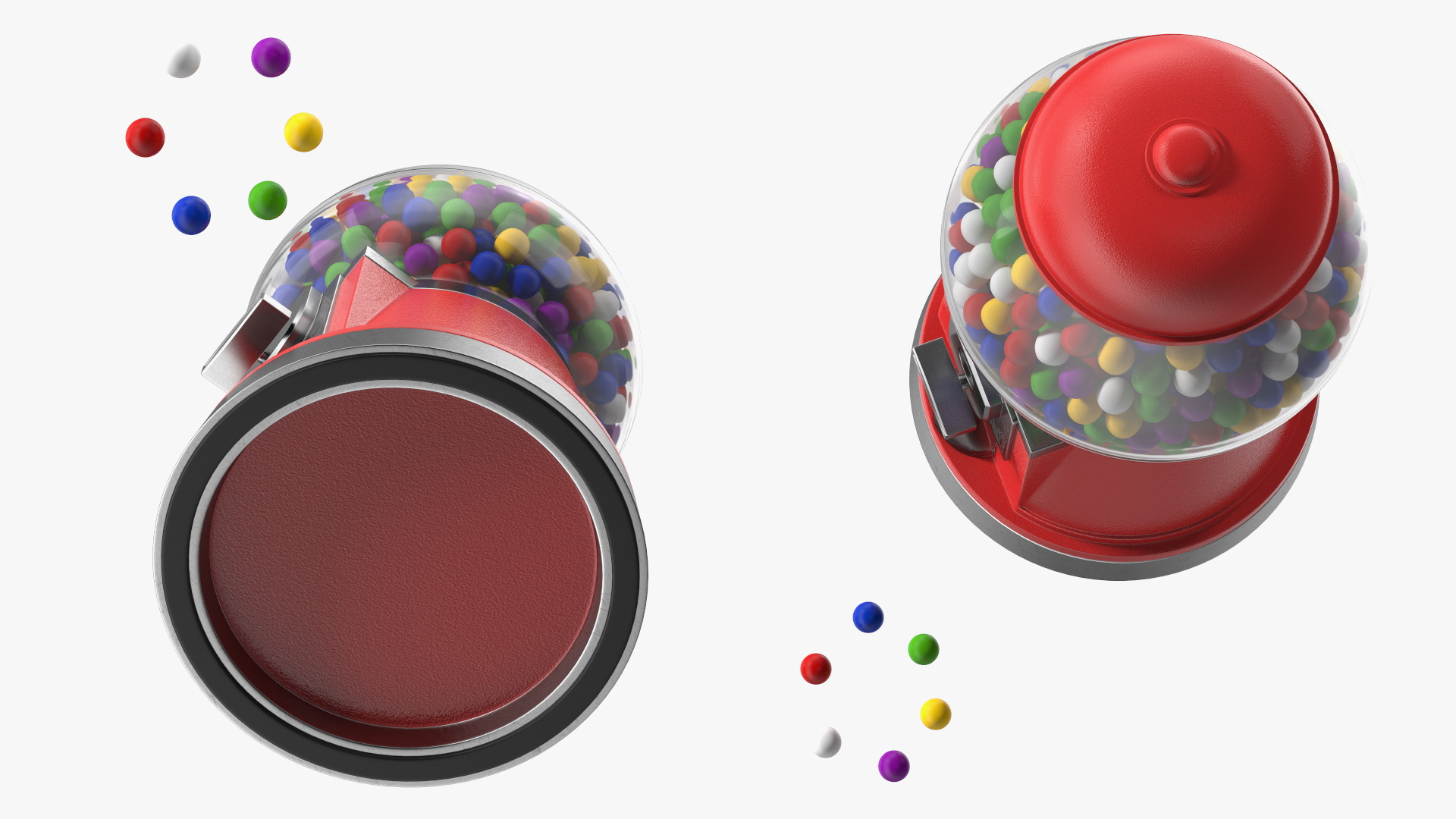 3D Vintage Gumball Machine model