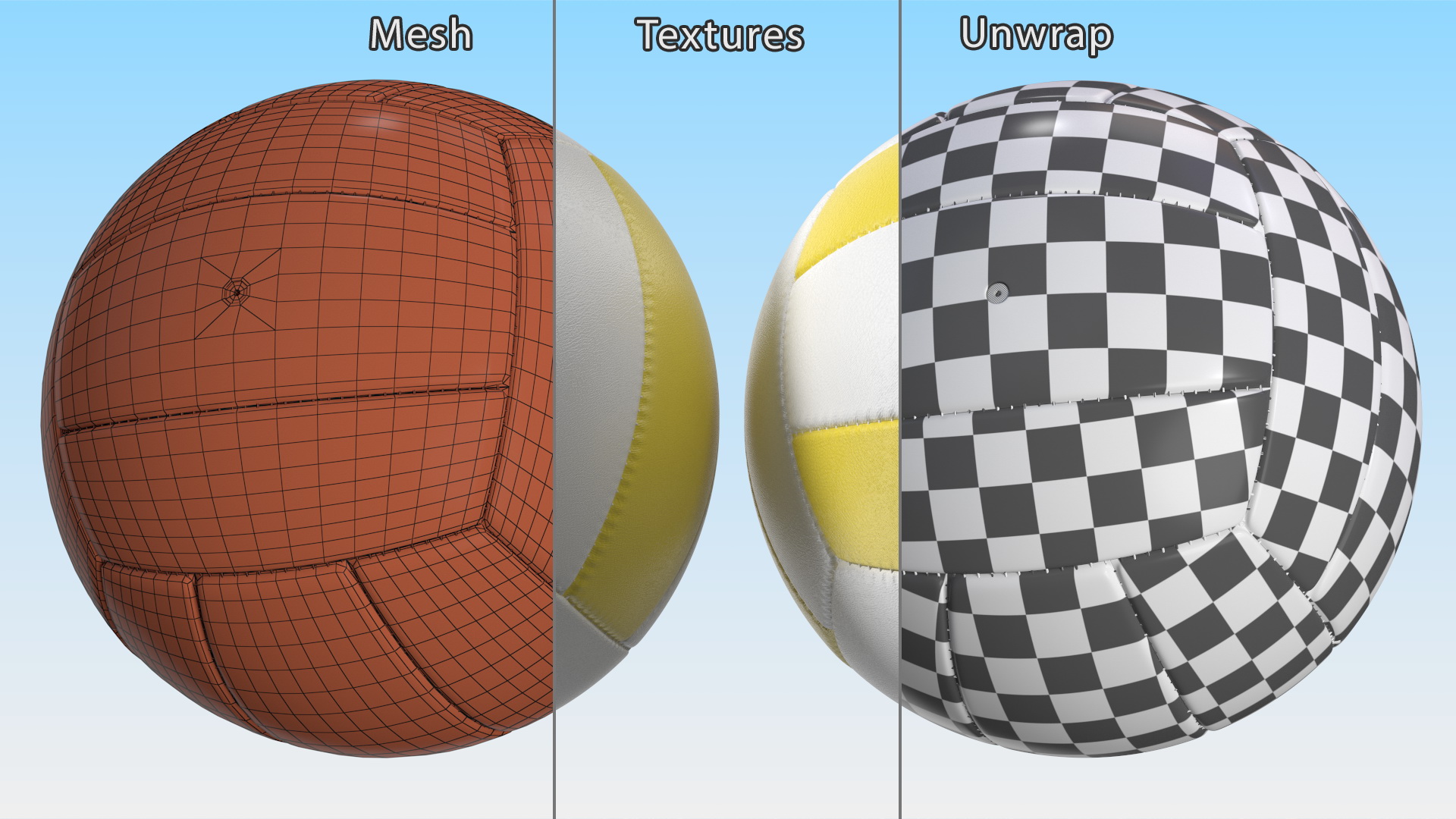 3D model Training Volley Ball