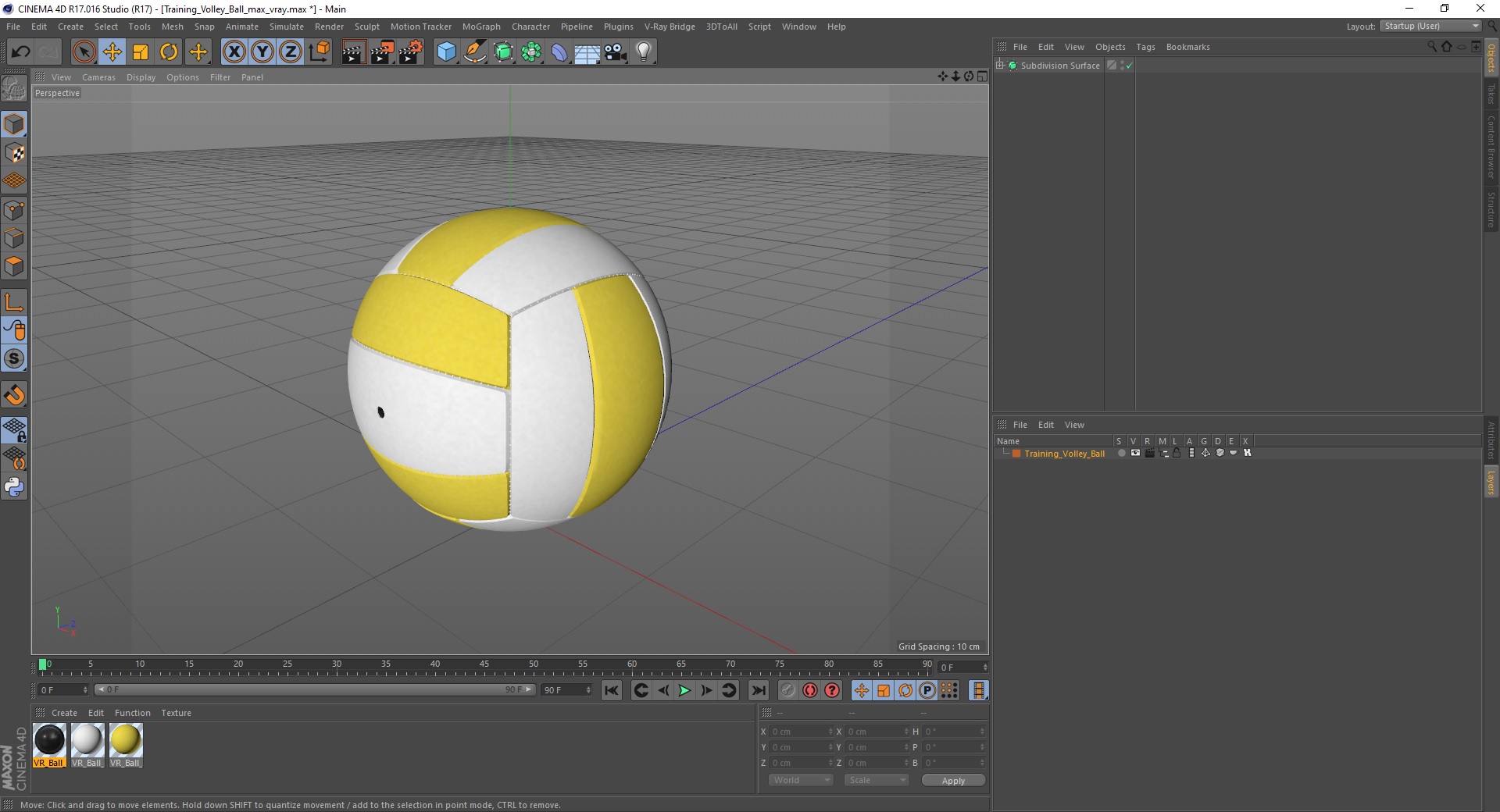 3D model Training Volley Ball