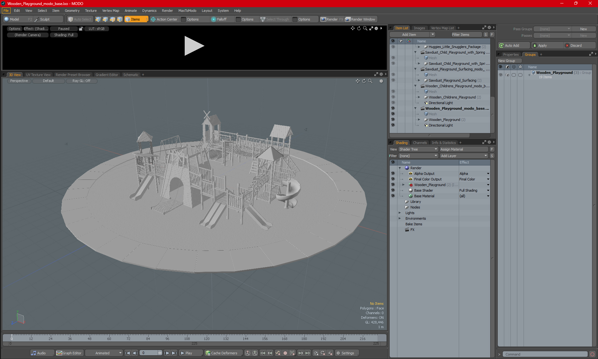 Wooden Playground 3D