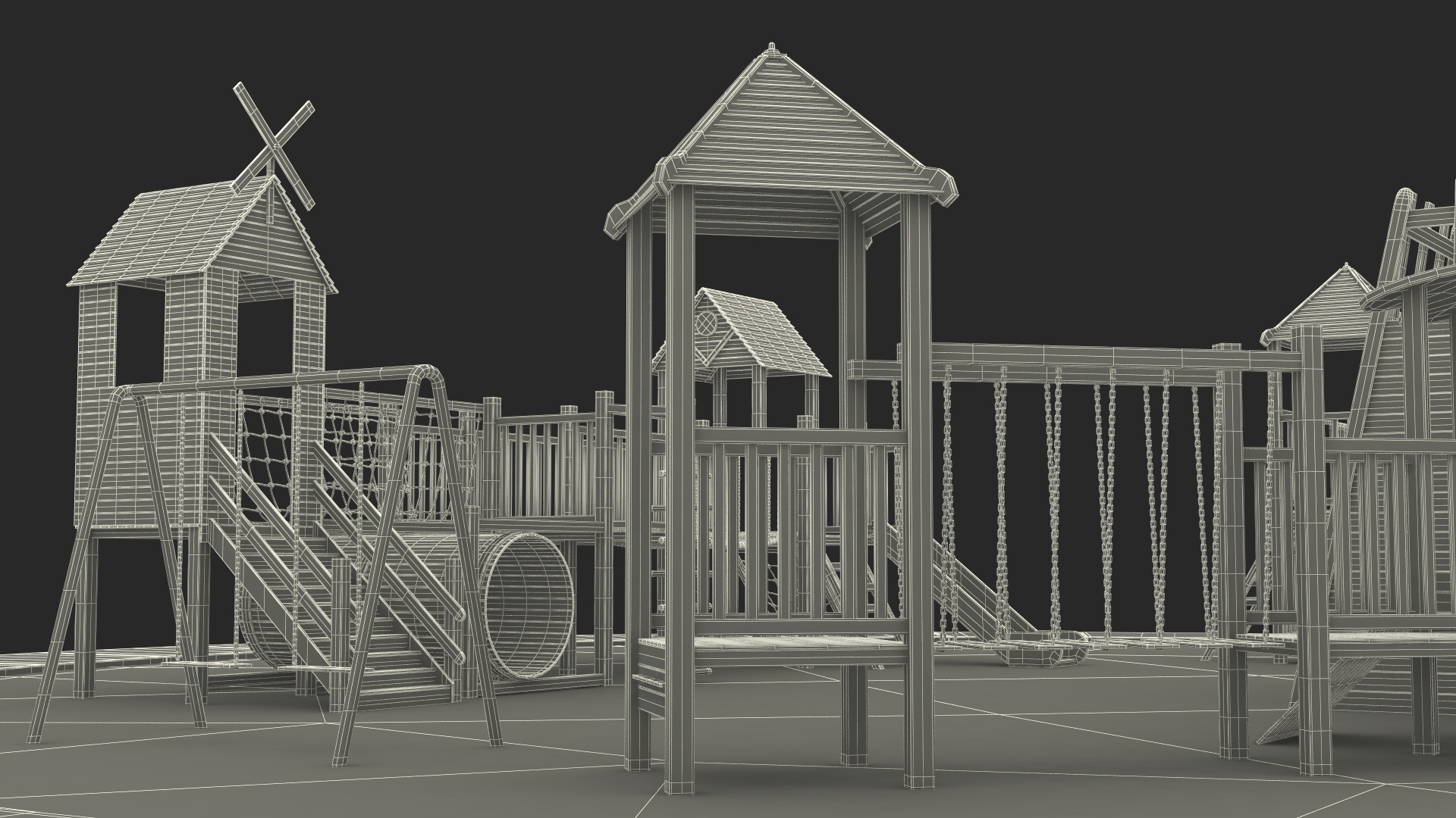 Wooden Playground 3D