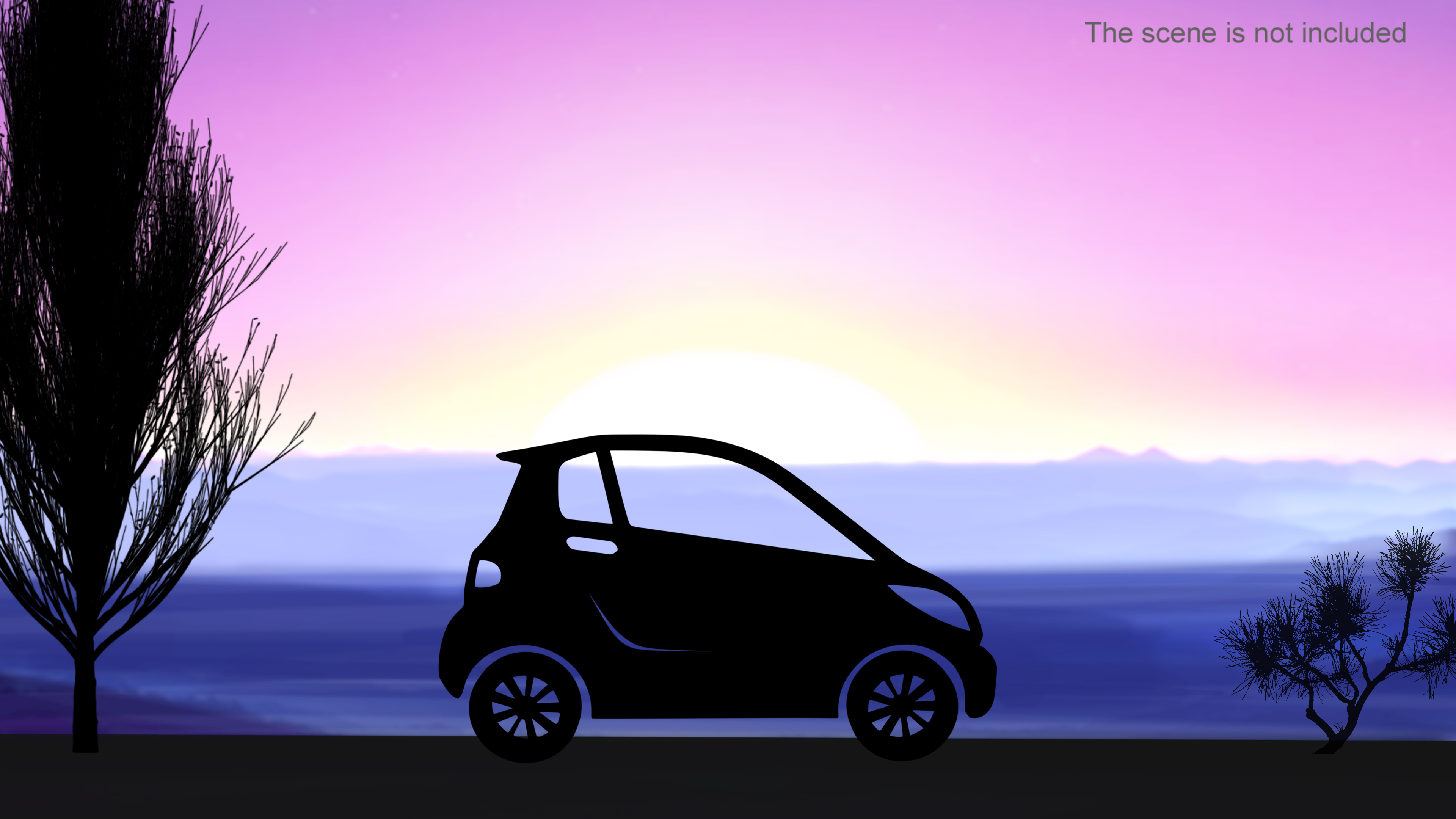 3D model Car Micro Silhouette
