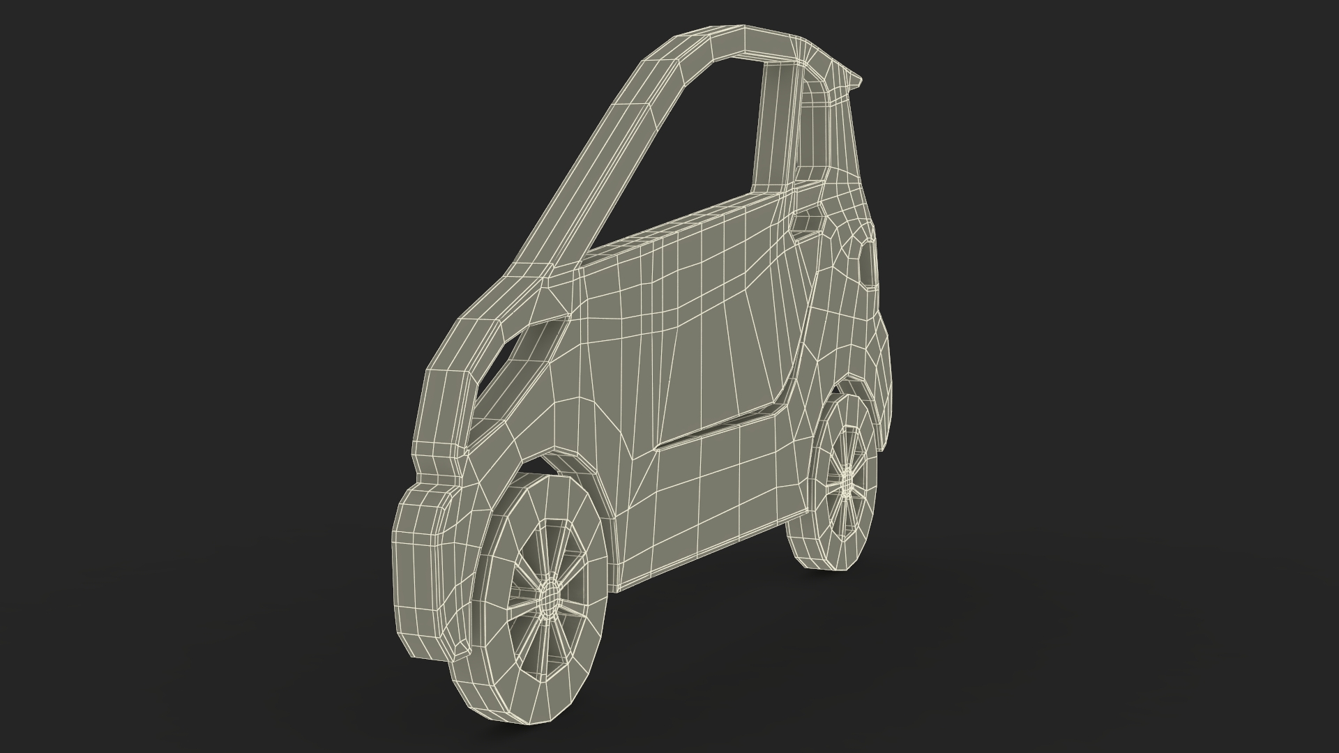 3D model Car Micro Silhouette
