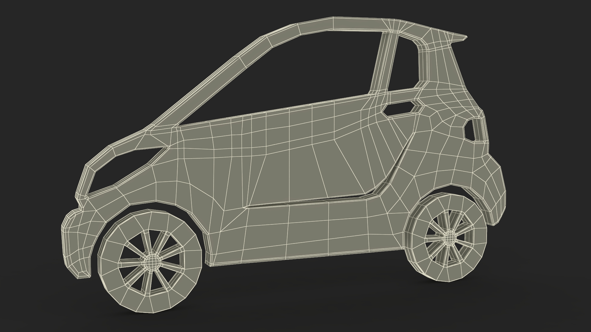 3D model Car Micro Silhouette
