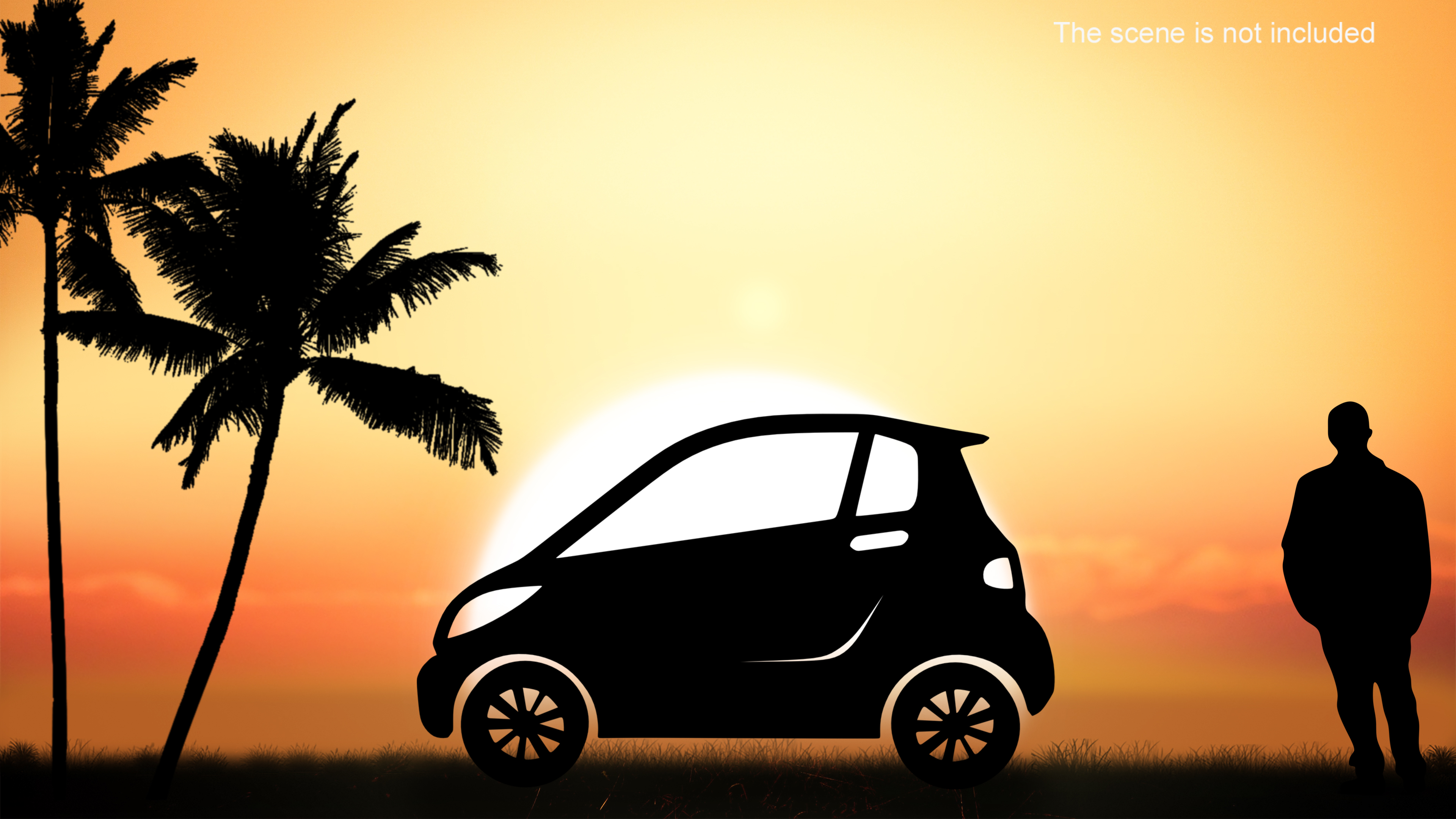 3D model Car Micro Silhouette