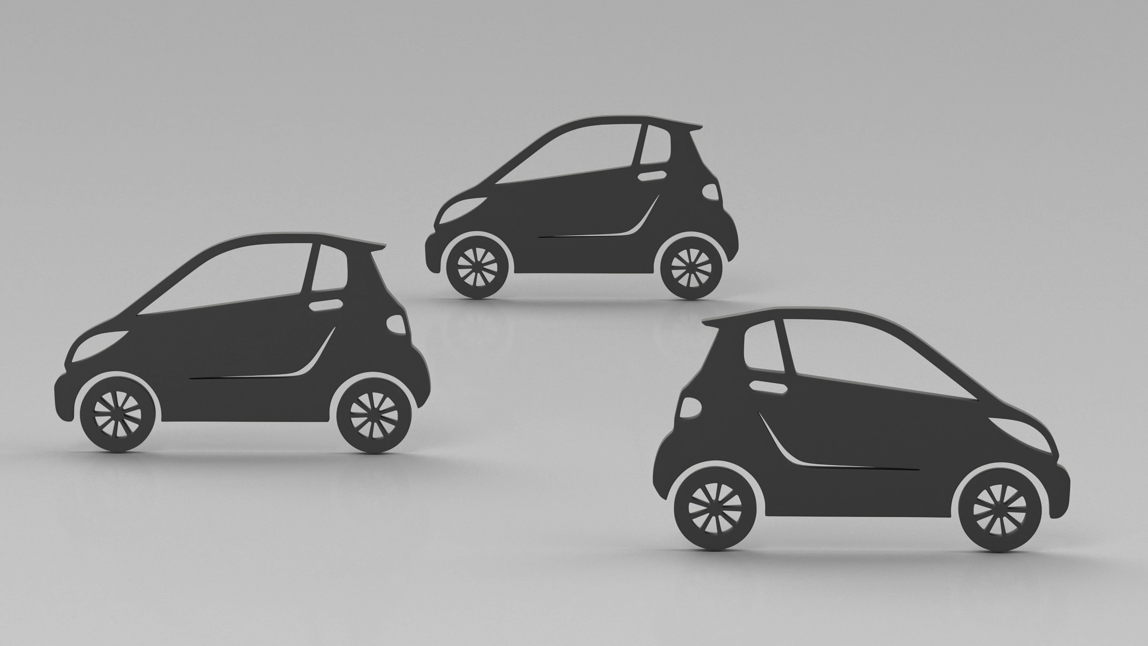 3D model Car Micro Silhouette