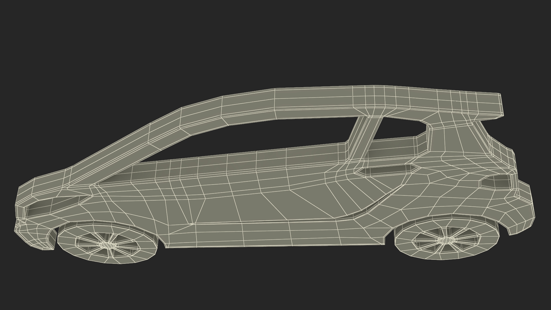 3D model Car Micro Silhouette