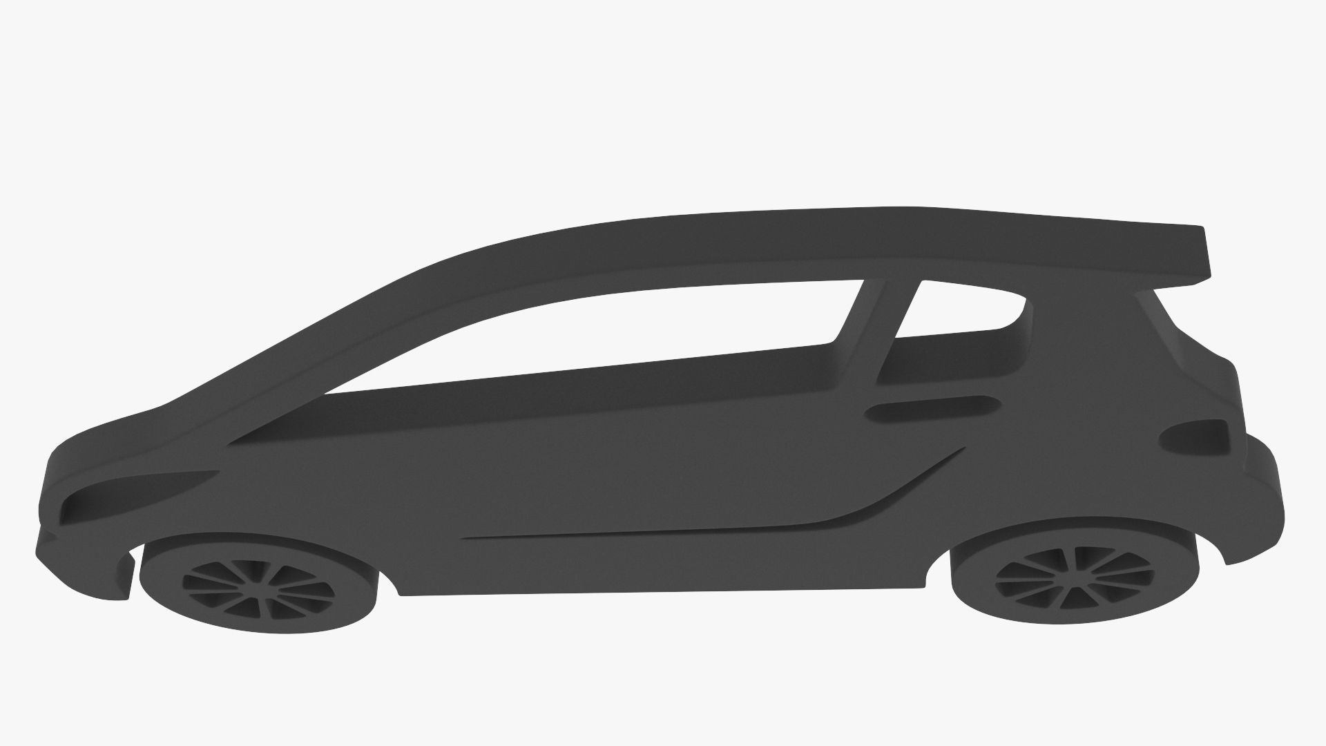 3D model Car Micro Silhouette
