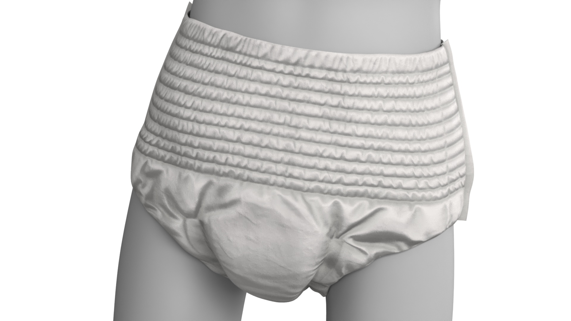 Adult Absorbent Diaper on Mannequin White, view 4