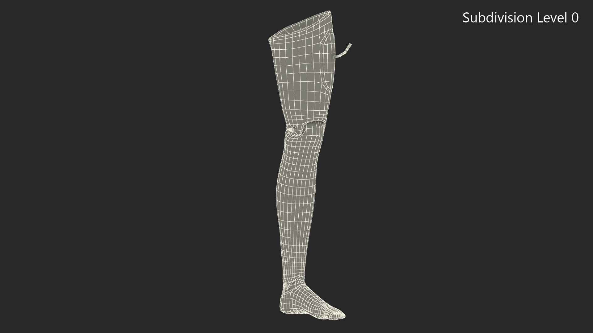 3D model Injured Firstaid Mannequin Leg