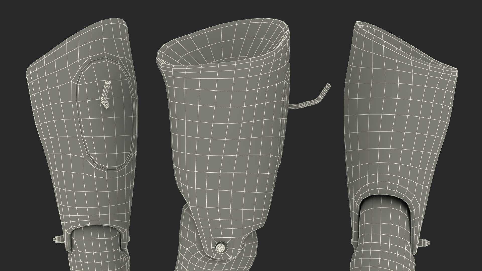 3D model Injured Firstaid Mannequin Leg