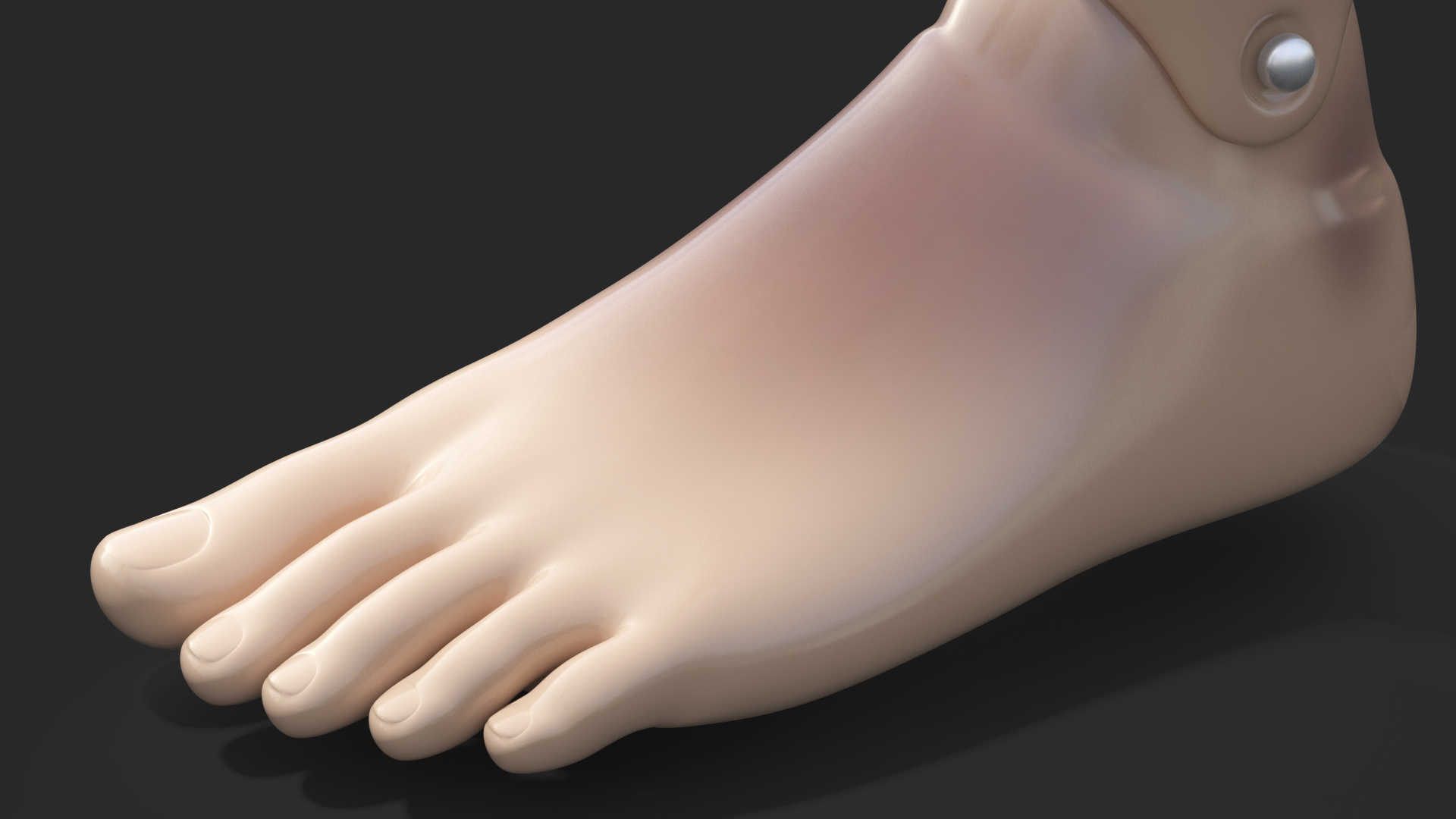 3D model Injured Firstaid Mannequin Leg