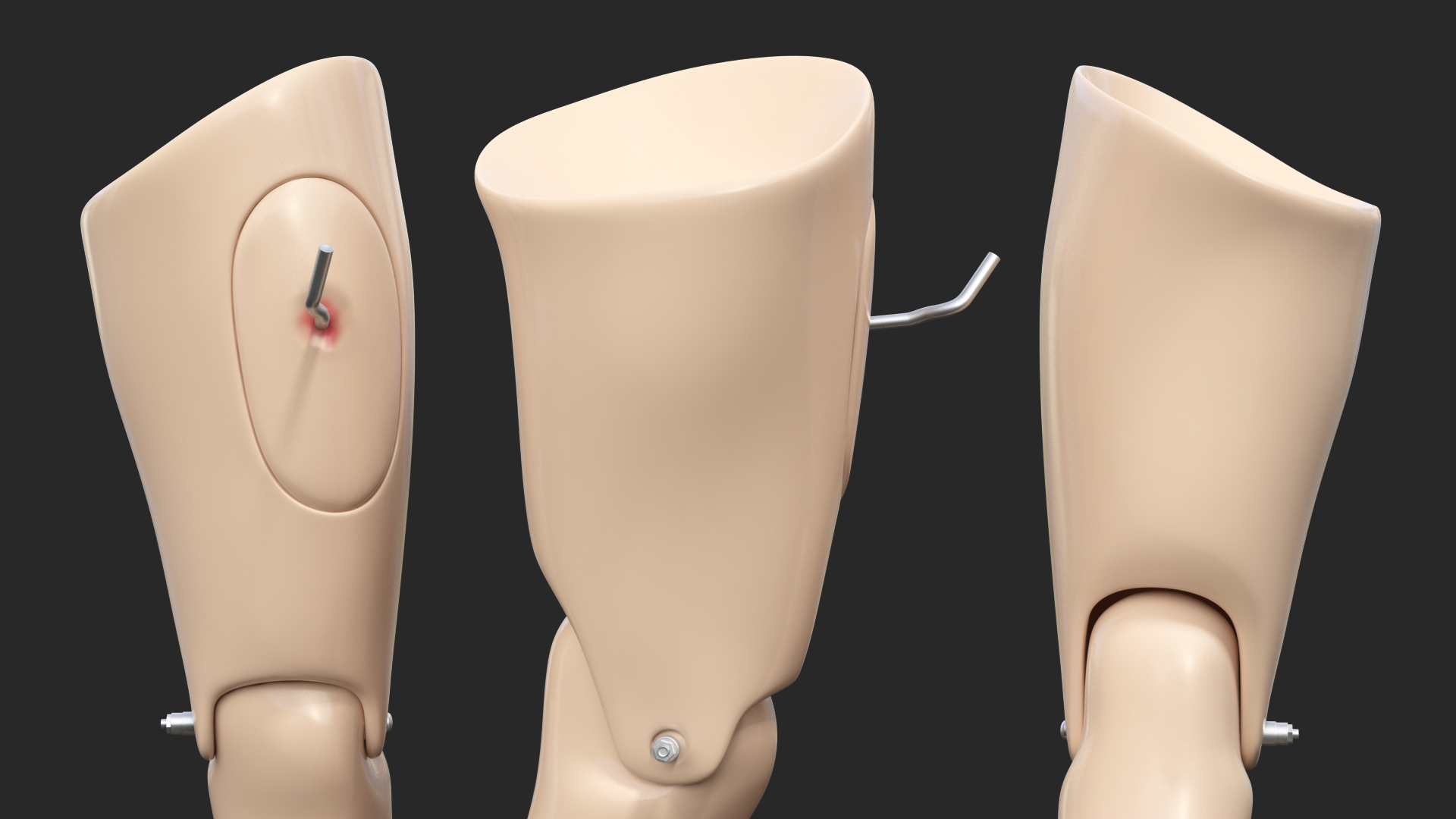 3D model Injured Firstaid Mannequin Leg
