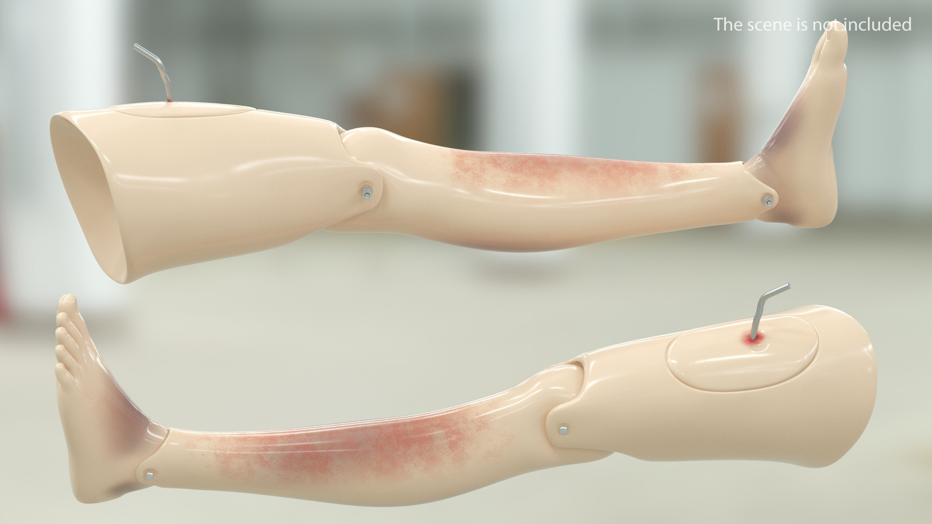 3D model Injured Firstaid Mannequin Leg