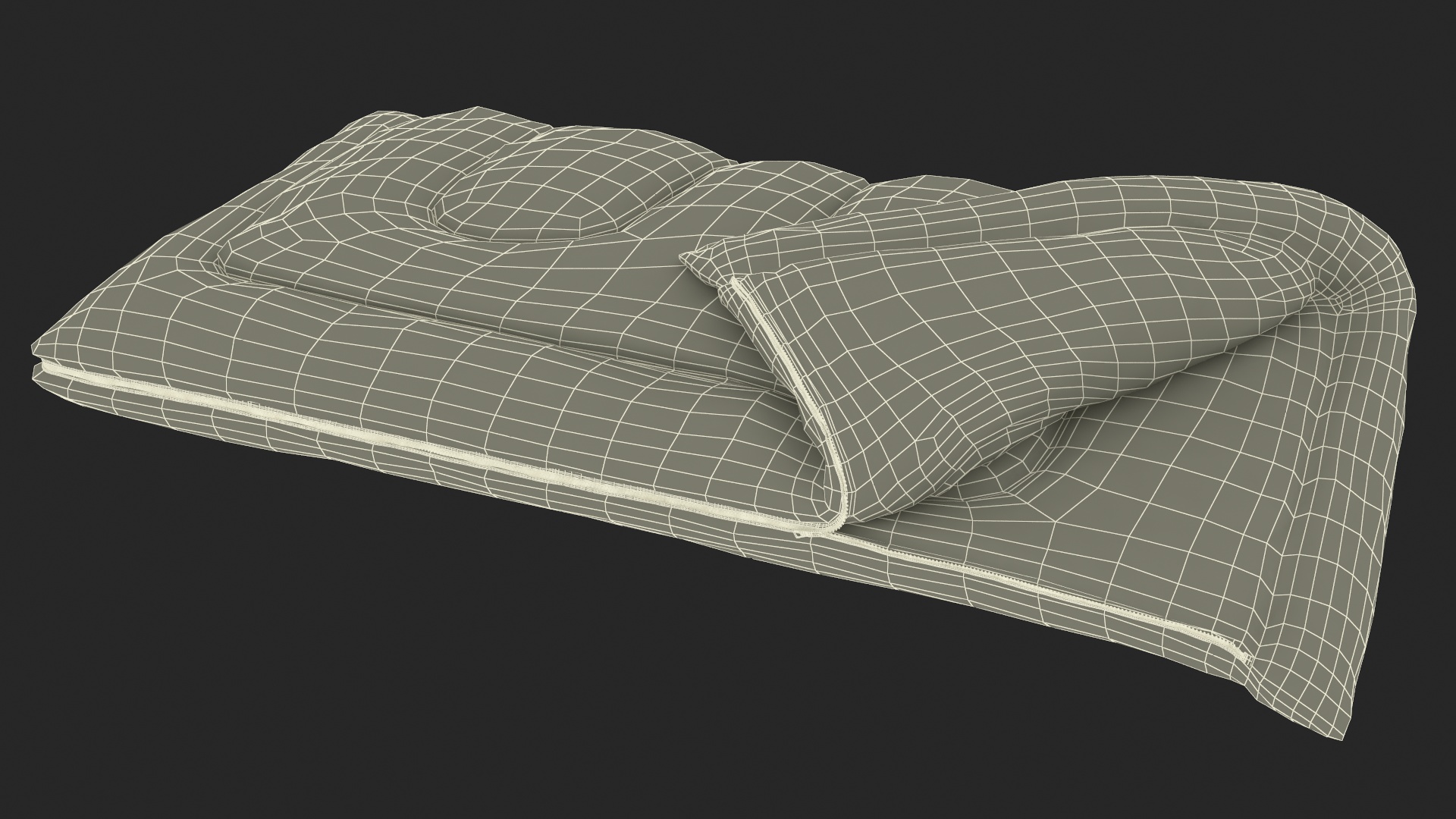 Single Camping Sleeping Bag 3D
