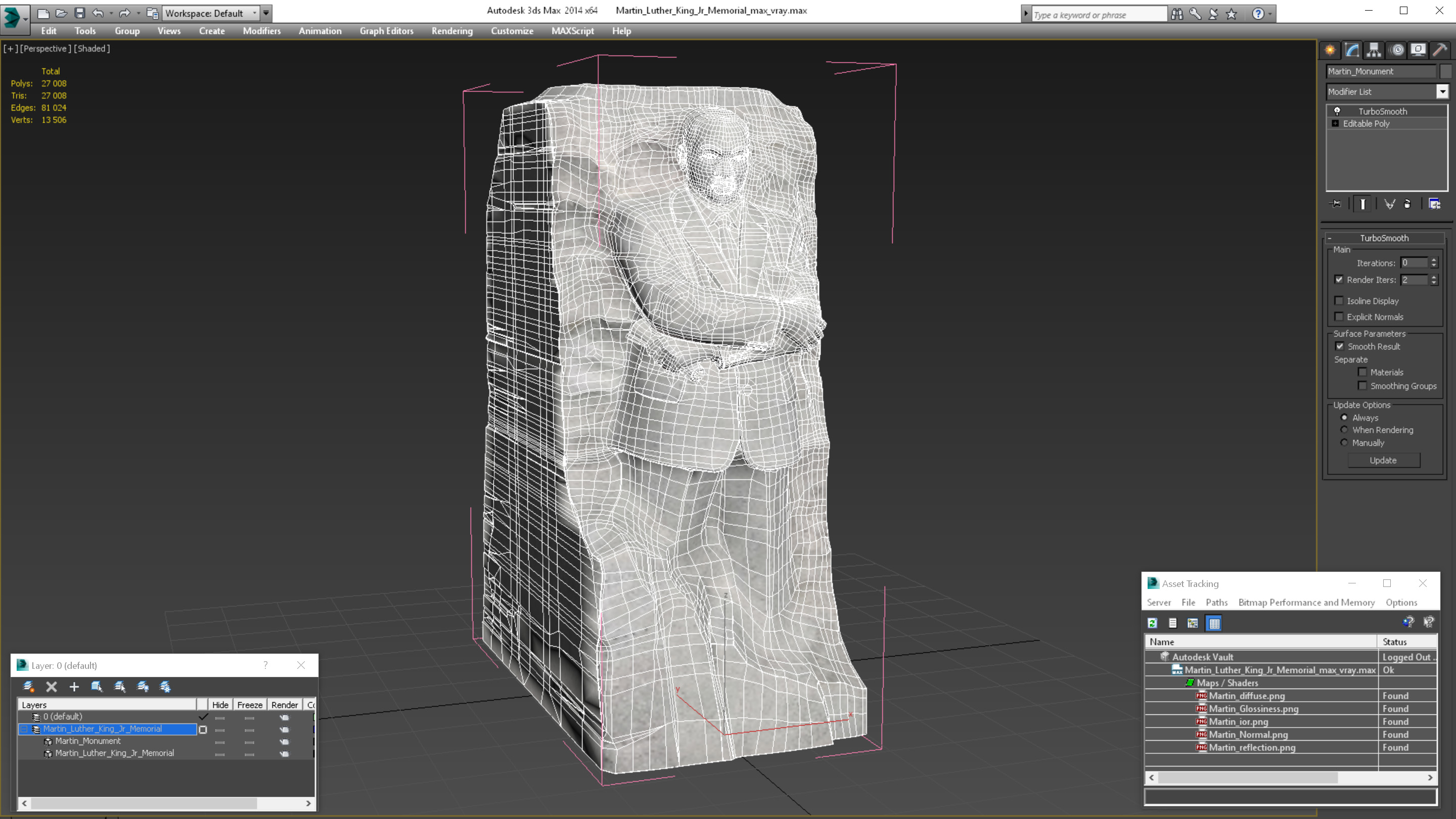 3D model Martin Luther King Jr Memorial