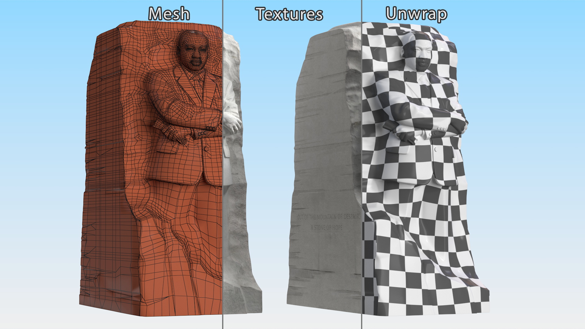 3D model Martin Luther King Jr Memorial