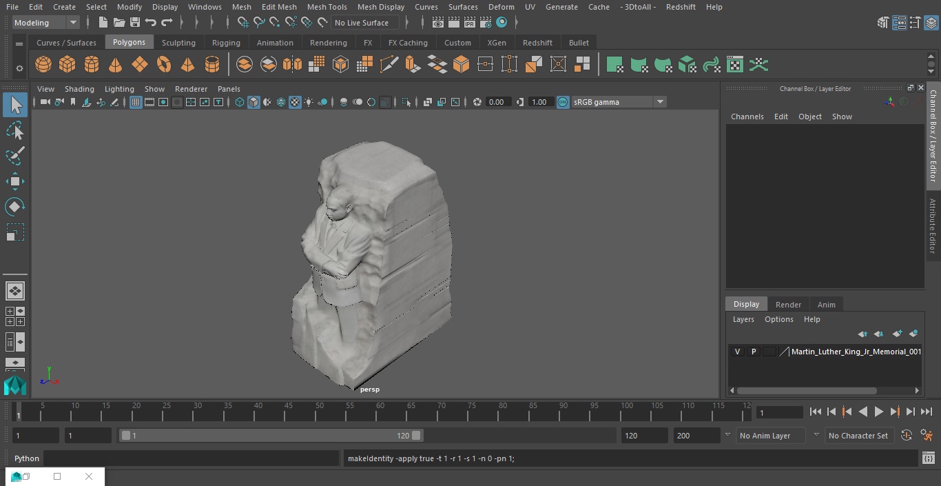 3D model Martin Luther King Jr Memorial