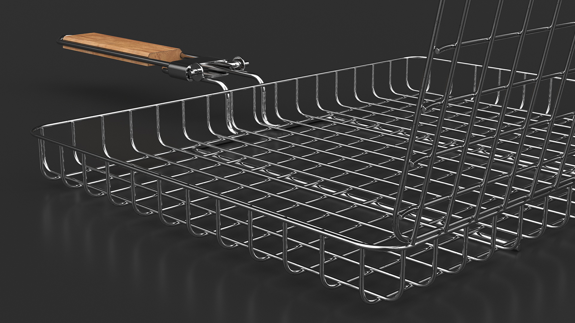 BBQ Handle Grill with Roasted Pork Ribs 3D model