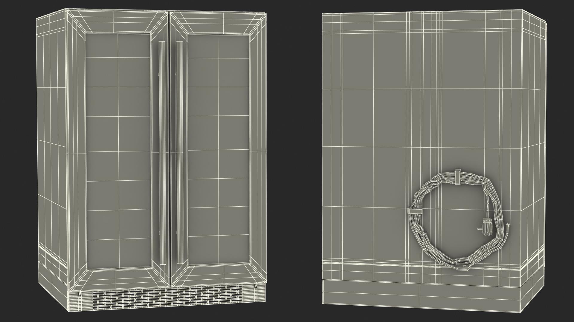 Wine Coolers Set Wine Cola Water 3D