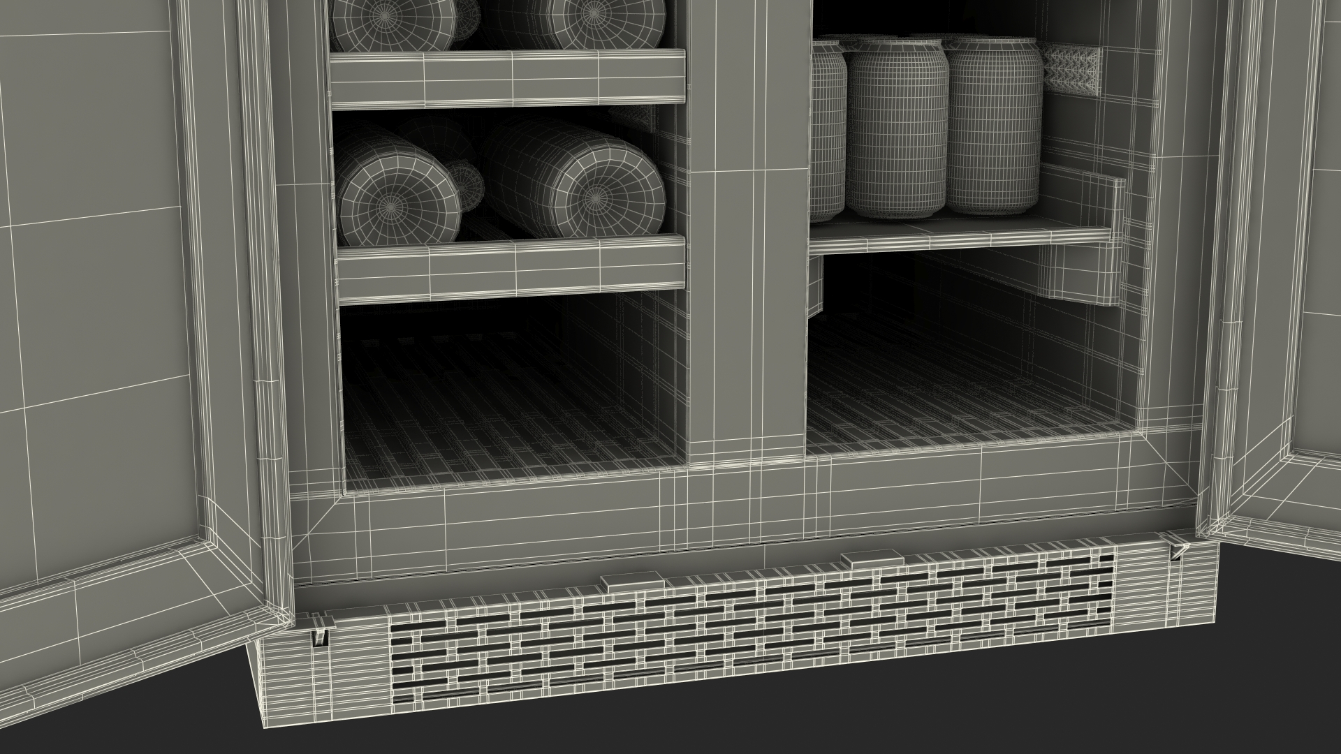Wine Coolers Set Wine Cola Water 3D