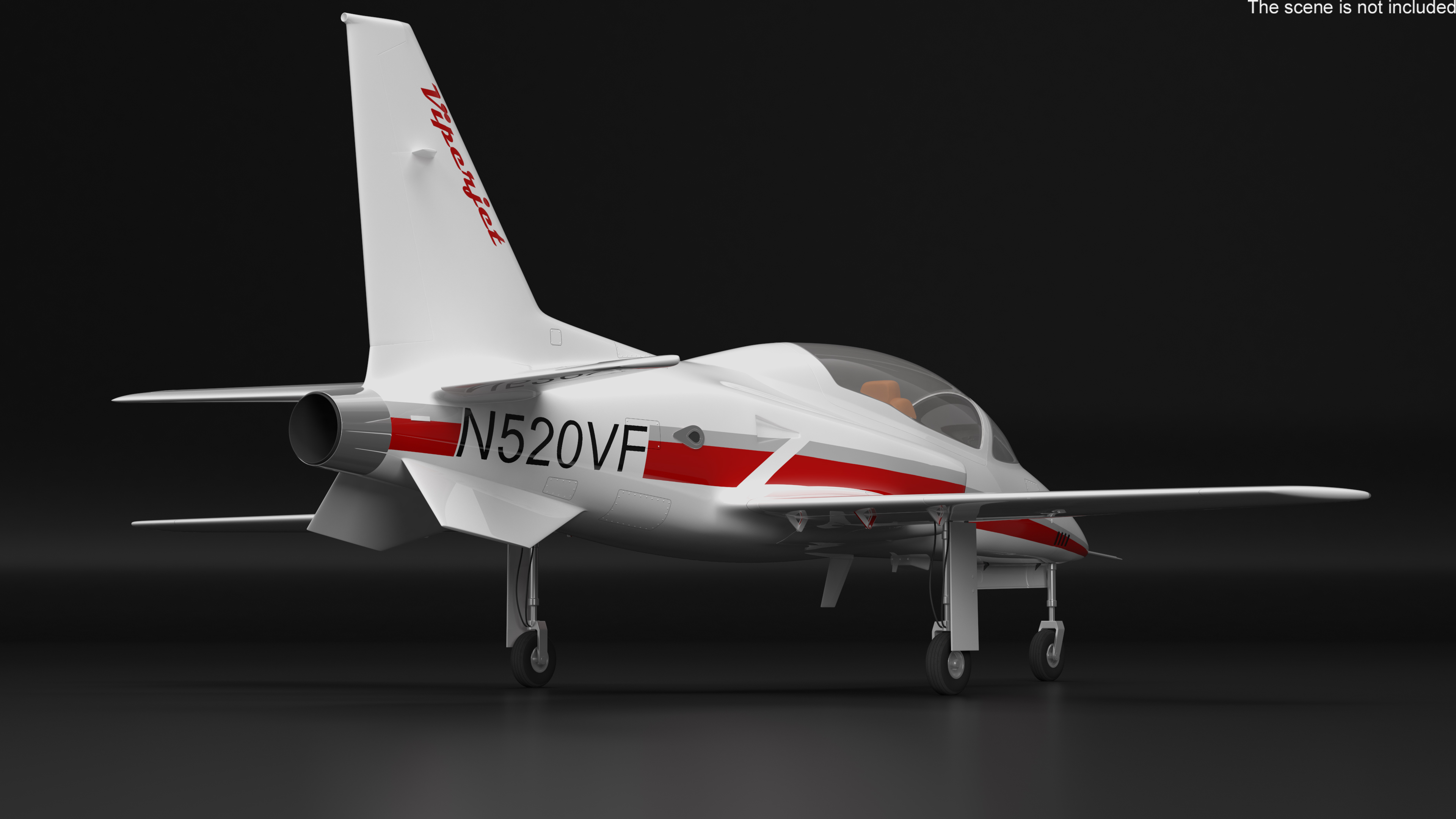 3D Private Jet ViperJet Rigged for Maya