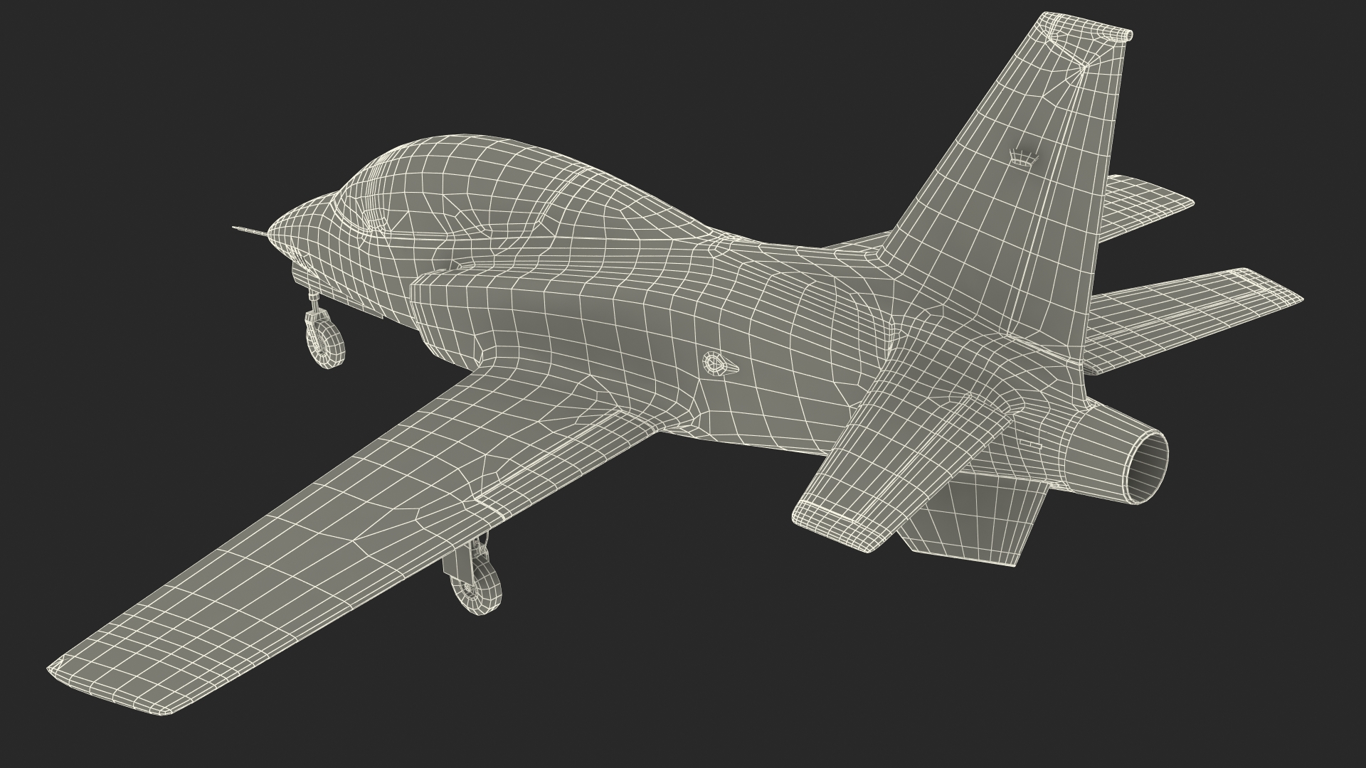 3D Private Jet ViperJet Rigged for Maya