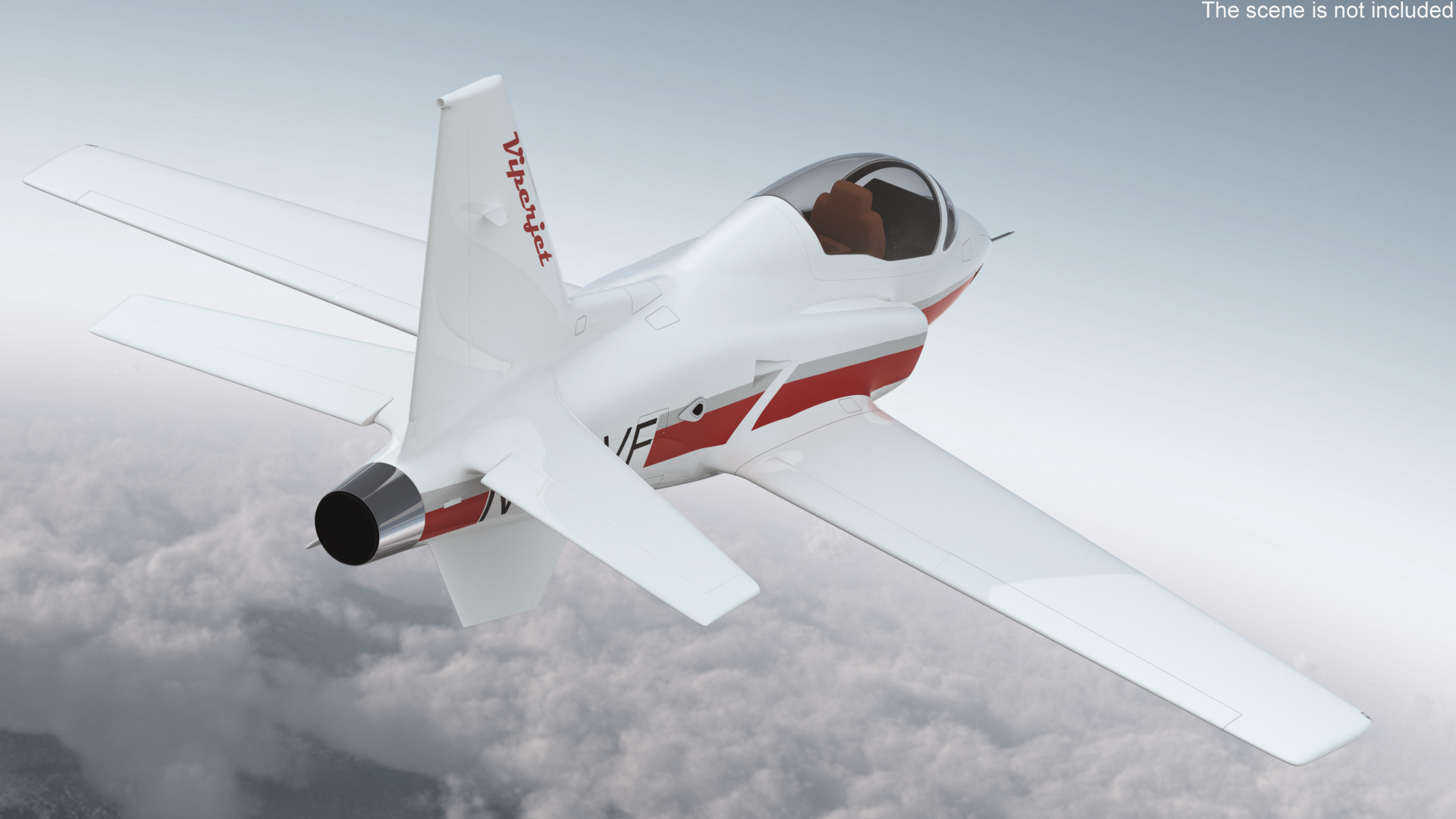 3D Private Jet ViperJet Rigged for Maya