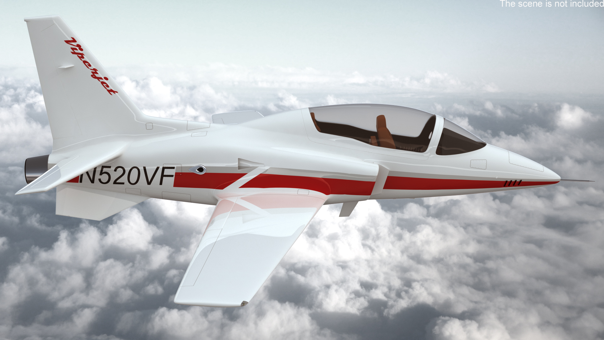 3D Private Jet ViperJet Rigged for Maya