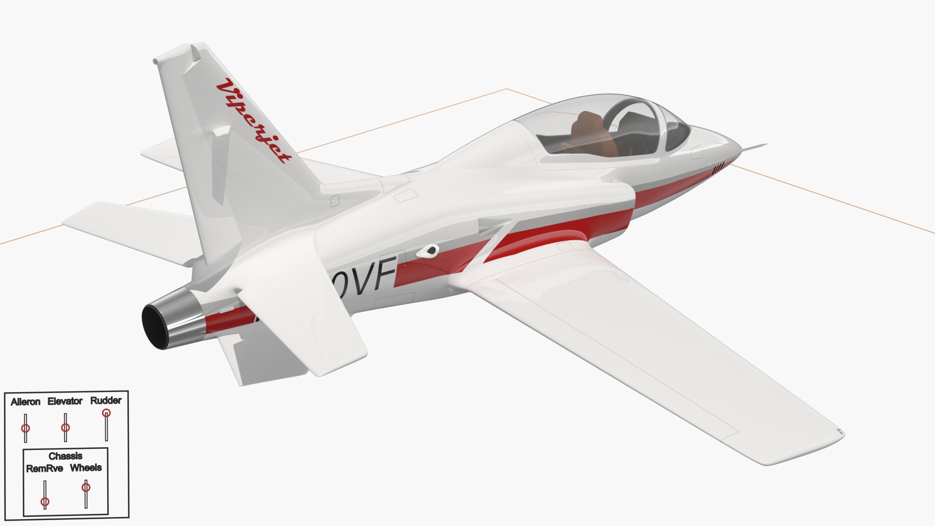 3D Private Jet ViperJet Rigged for Maya