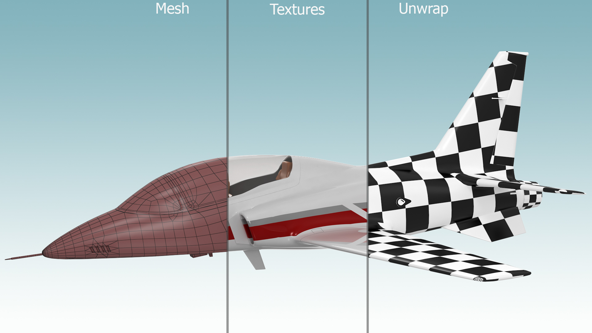 3D Private Jet ViperJet Rigged for Maya
