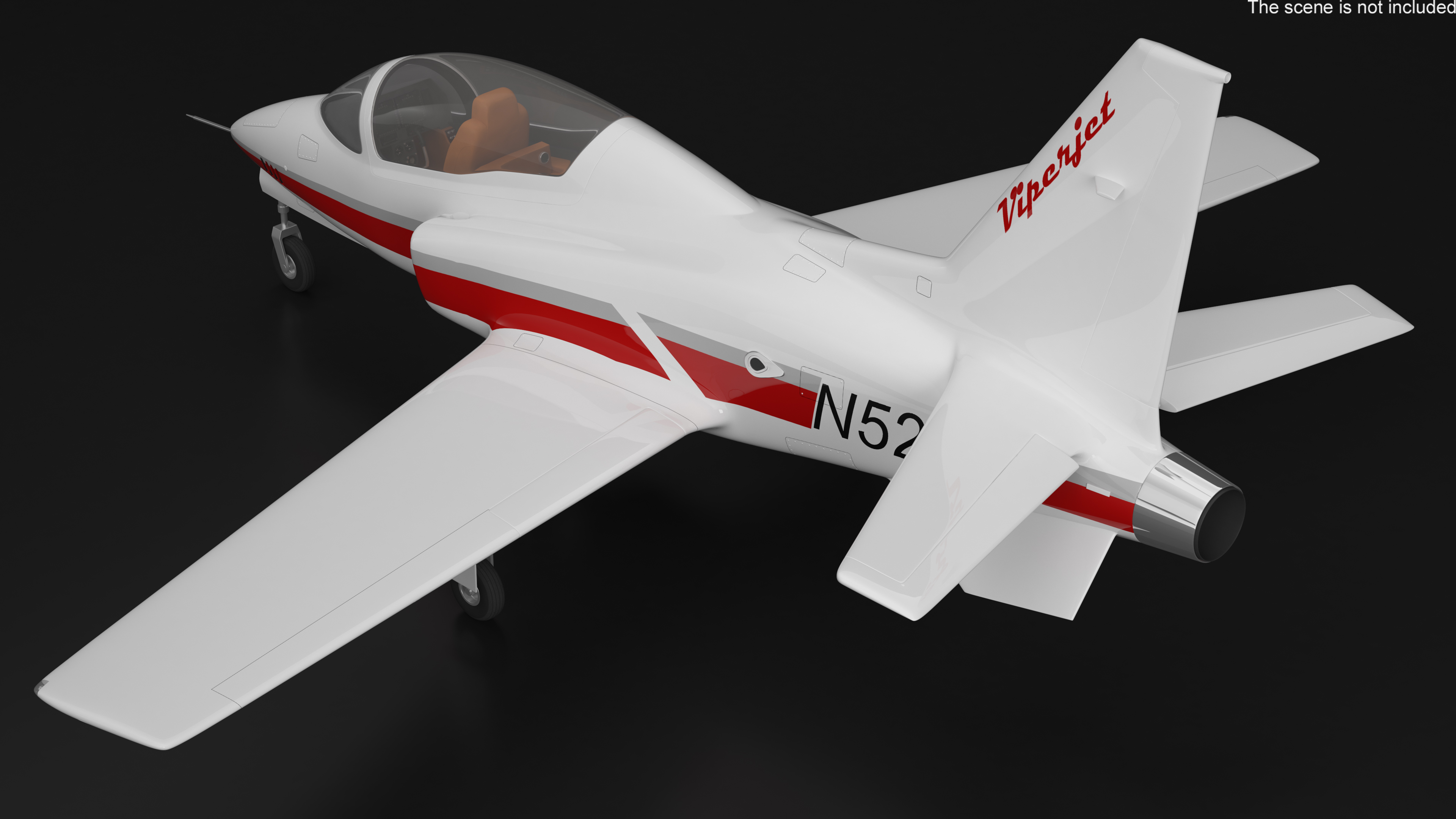 3D Private Jet ViperJet Rigged for Maya