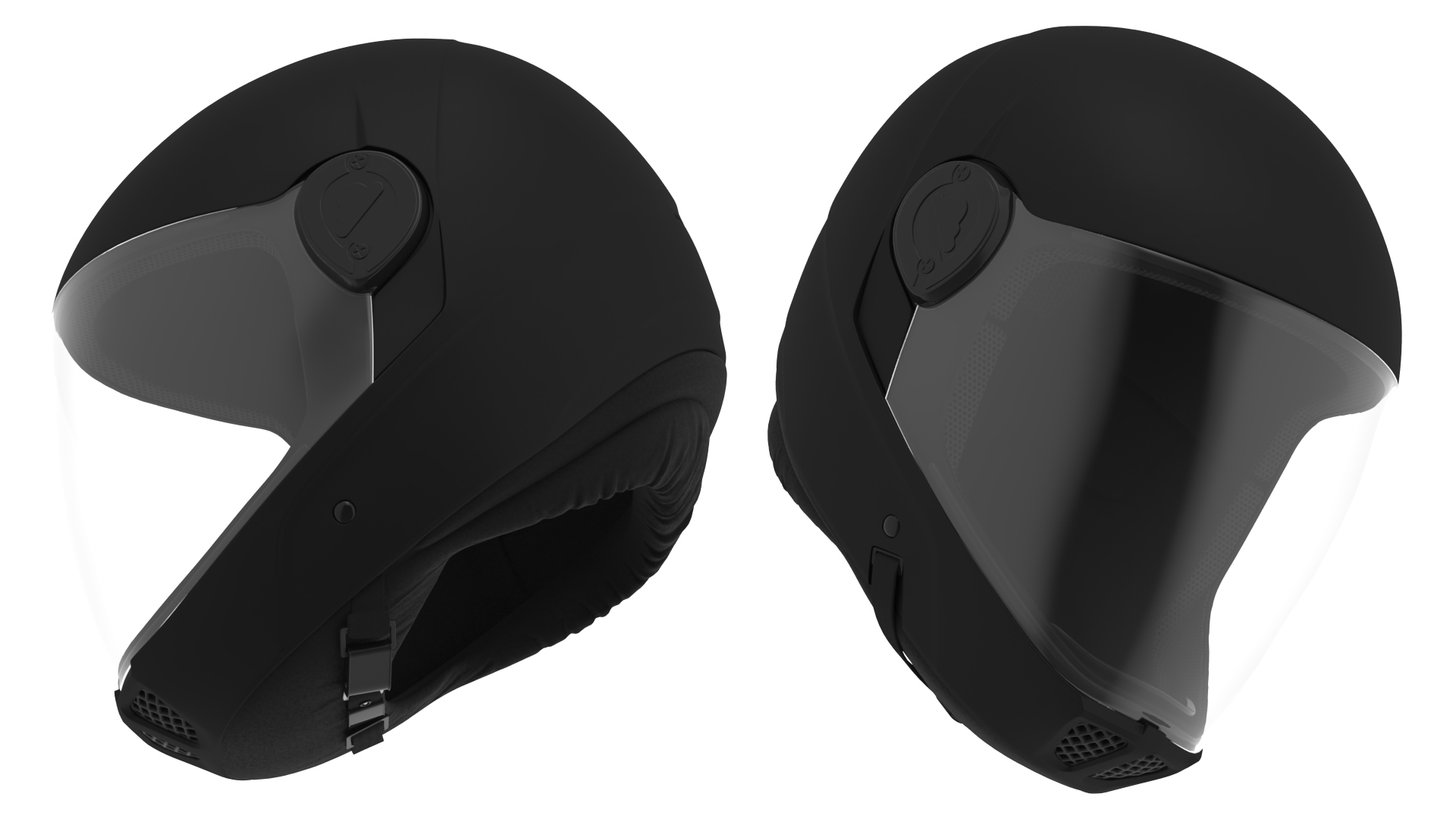 Skydiving Helmet Black 3D