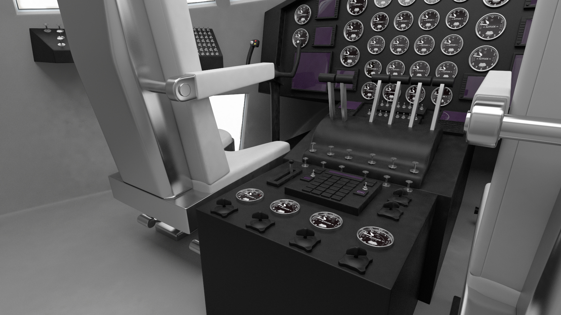 3D Forklift Loads Cargo to the Lockheed C 130 Hercules Rigged model