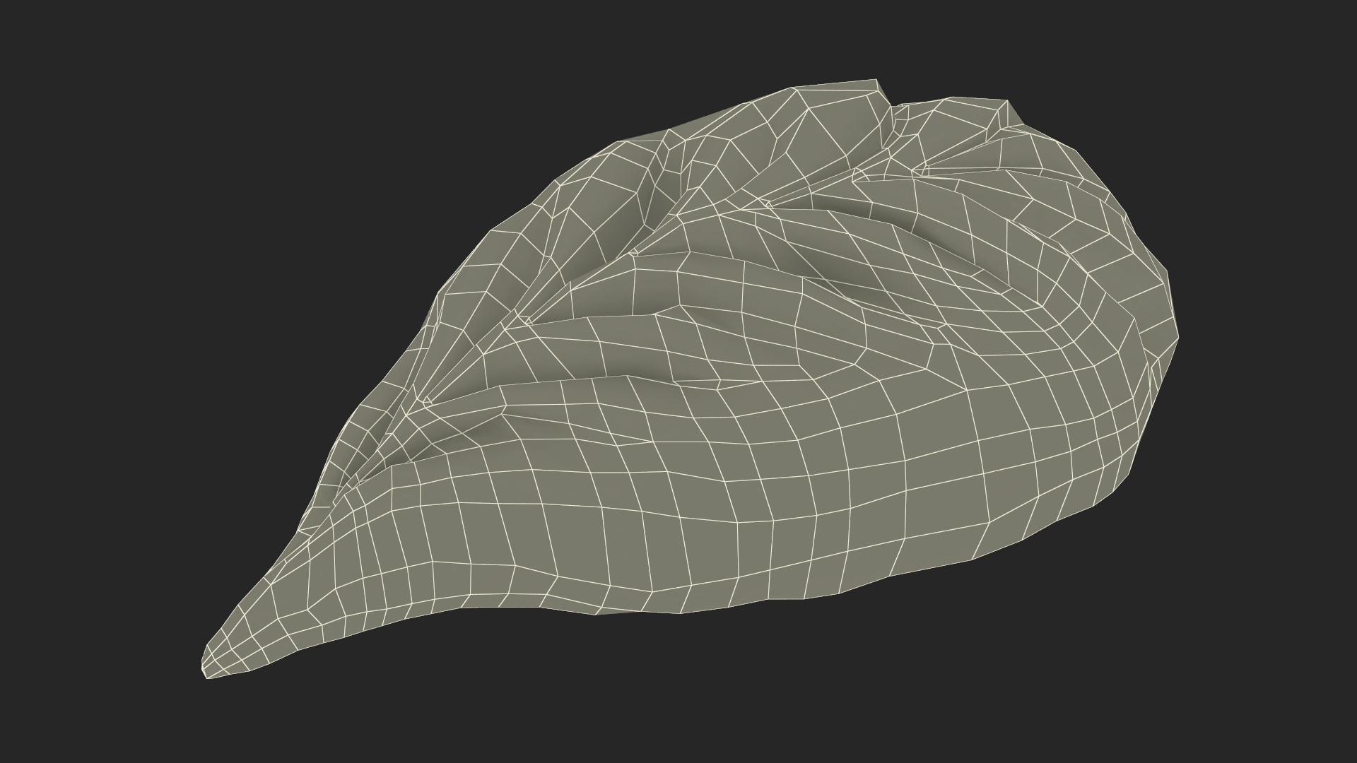 Leaf Shaped Dumpling Cooked 3D