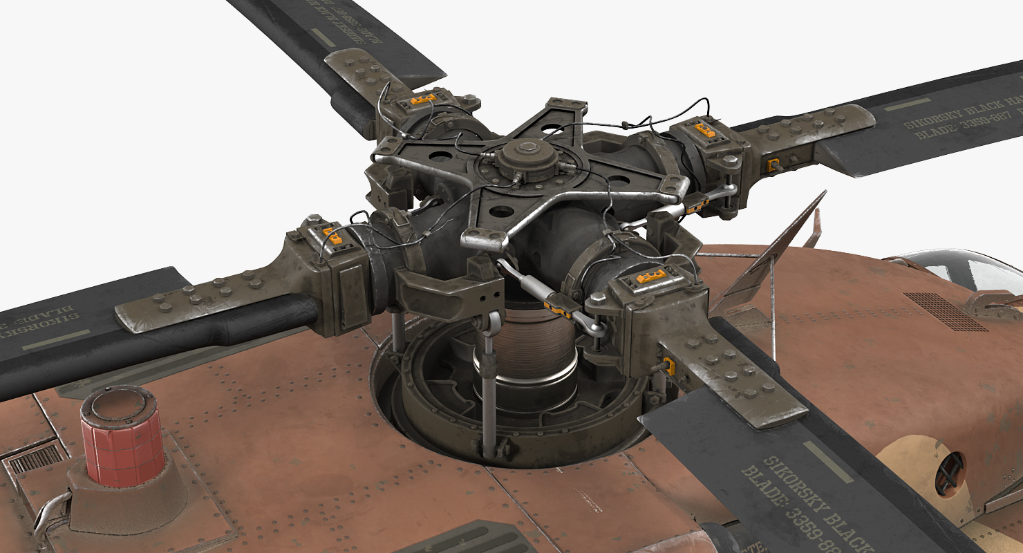 3D model Sikorsky UH 60 Black Hawk Military Israel Utility Helicopter